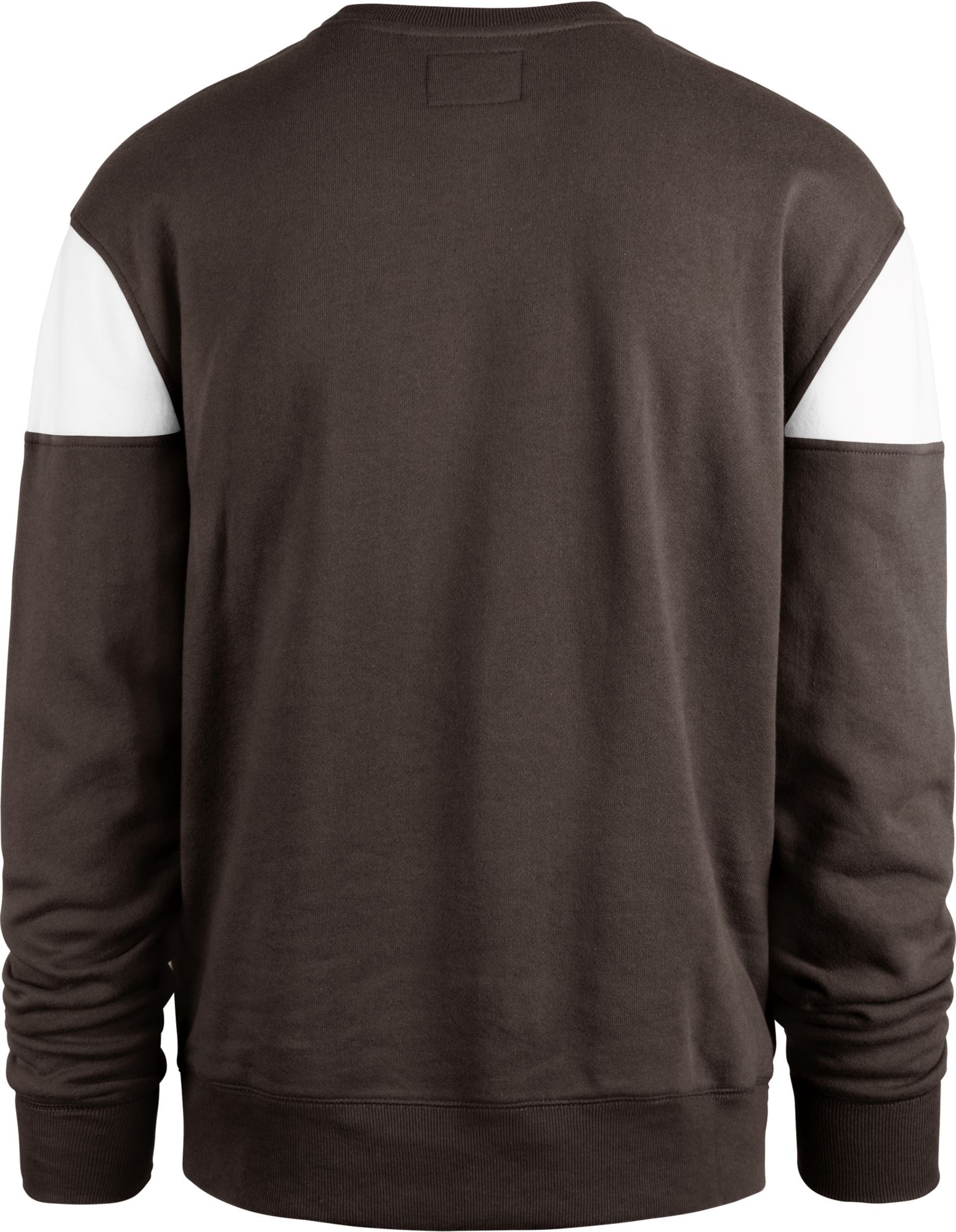 '47 Men's Cleveland Browns Groundbreak Brown Crew Sweatshirt