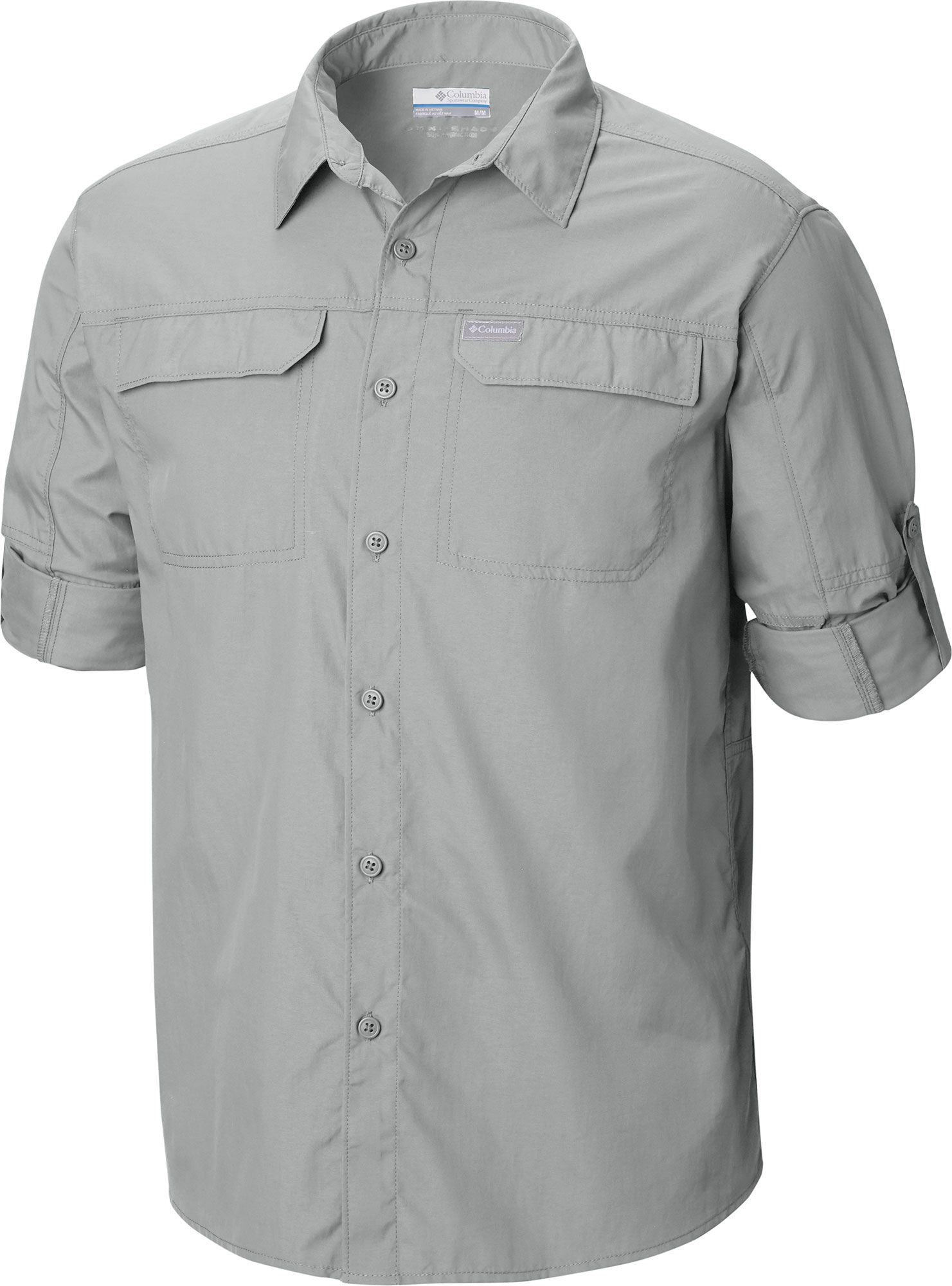 men's silver ridge long sleeve shirt