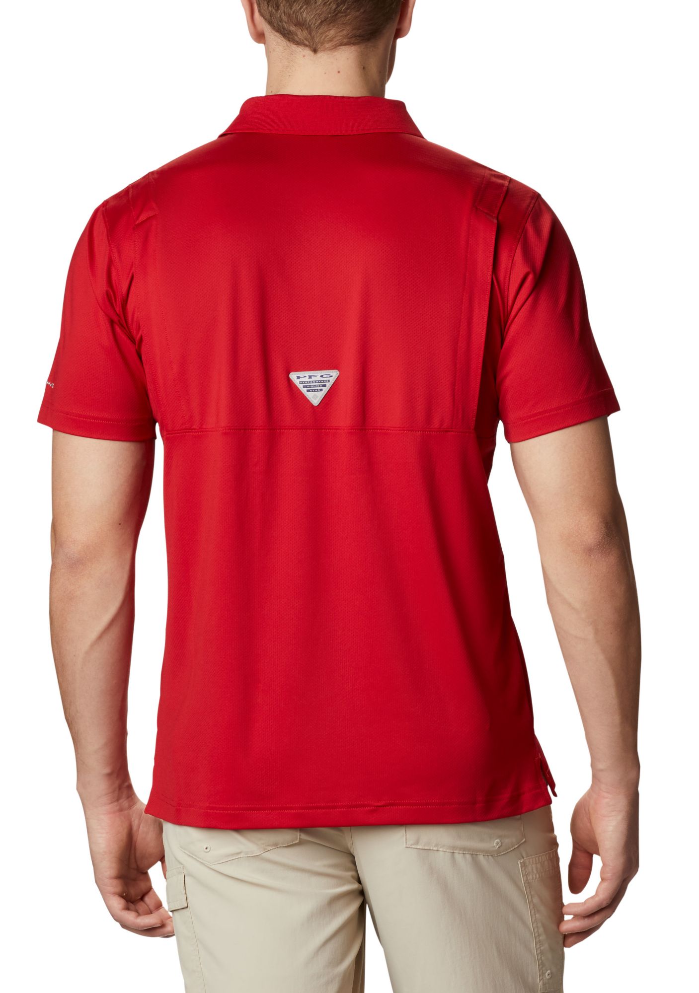 Columbia Men's Ohio State Buckeyes Scarlet Skiff Cast Performance Polo product image