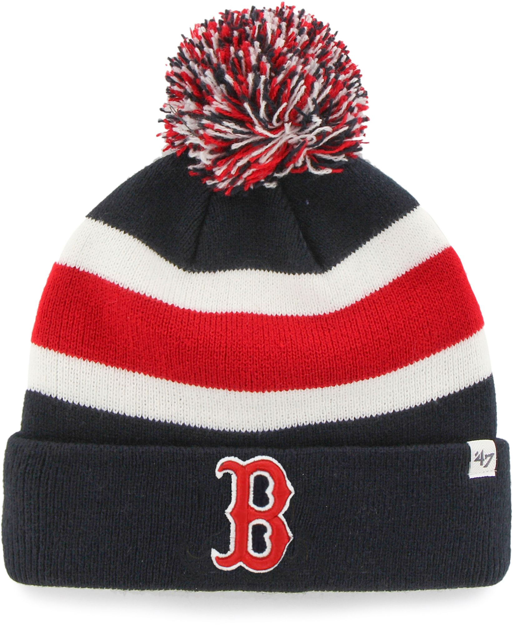 red sox world series knit hat