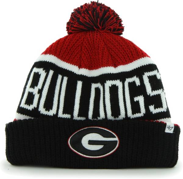 '47 Men's Georgia Bulldogs Red/Black Calgary Cuffed Knit Hat product image