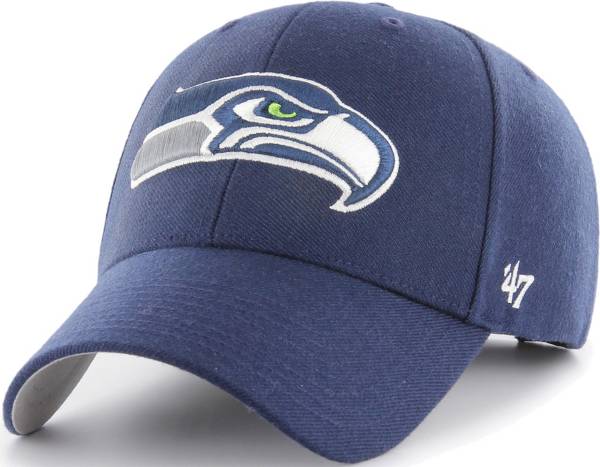 47 Brand / Men's Seattle Seahawks Navy Flagship MVP Adjustable