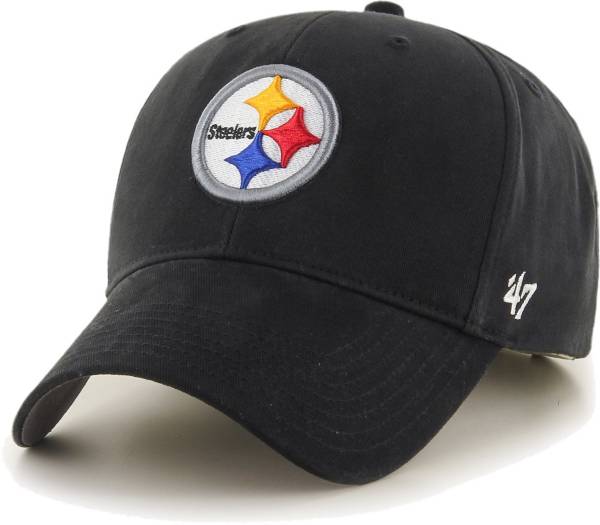 '47 Boys' Pittsburgh Steelers Basic MVP Kid Black Hat 