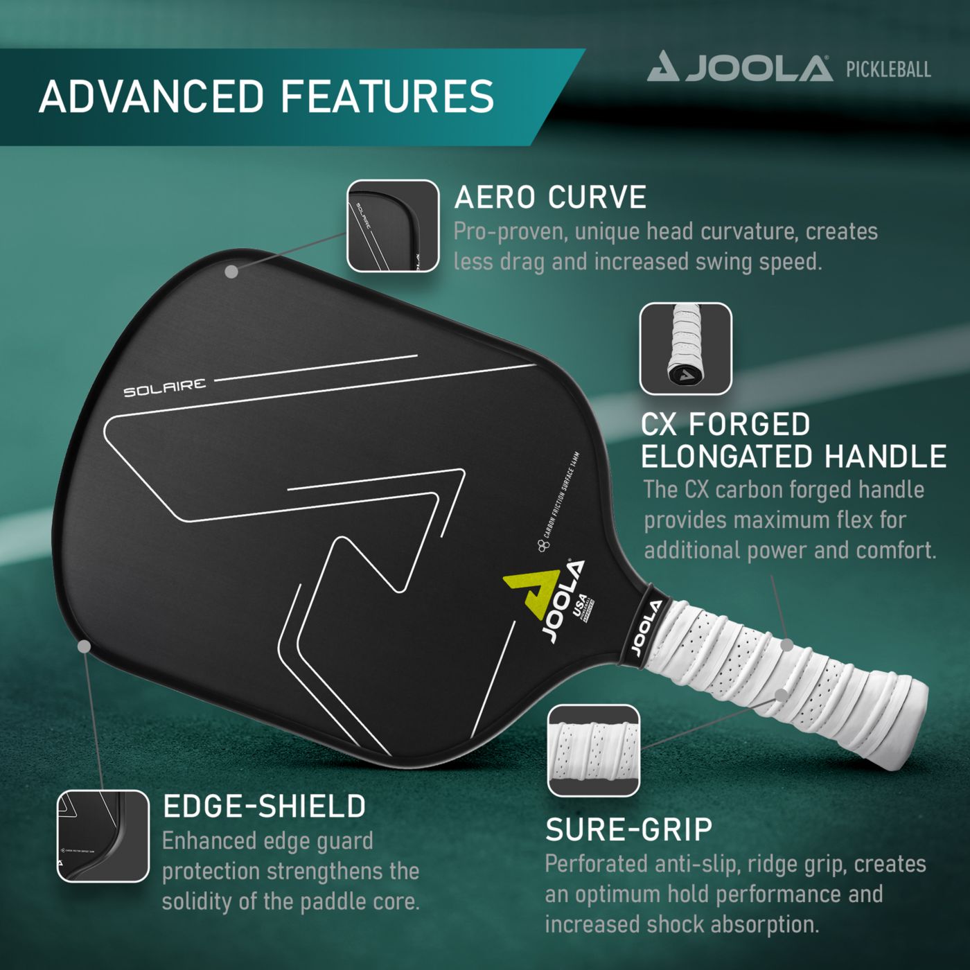 Joola pickleball paddle solaire sold 14mm