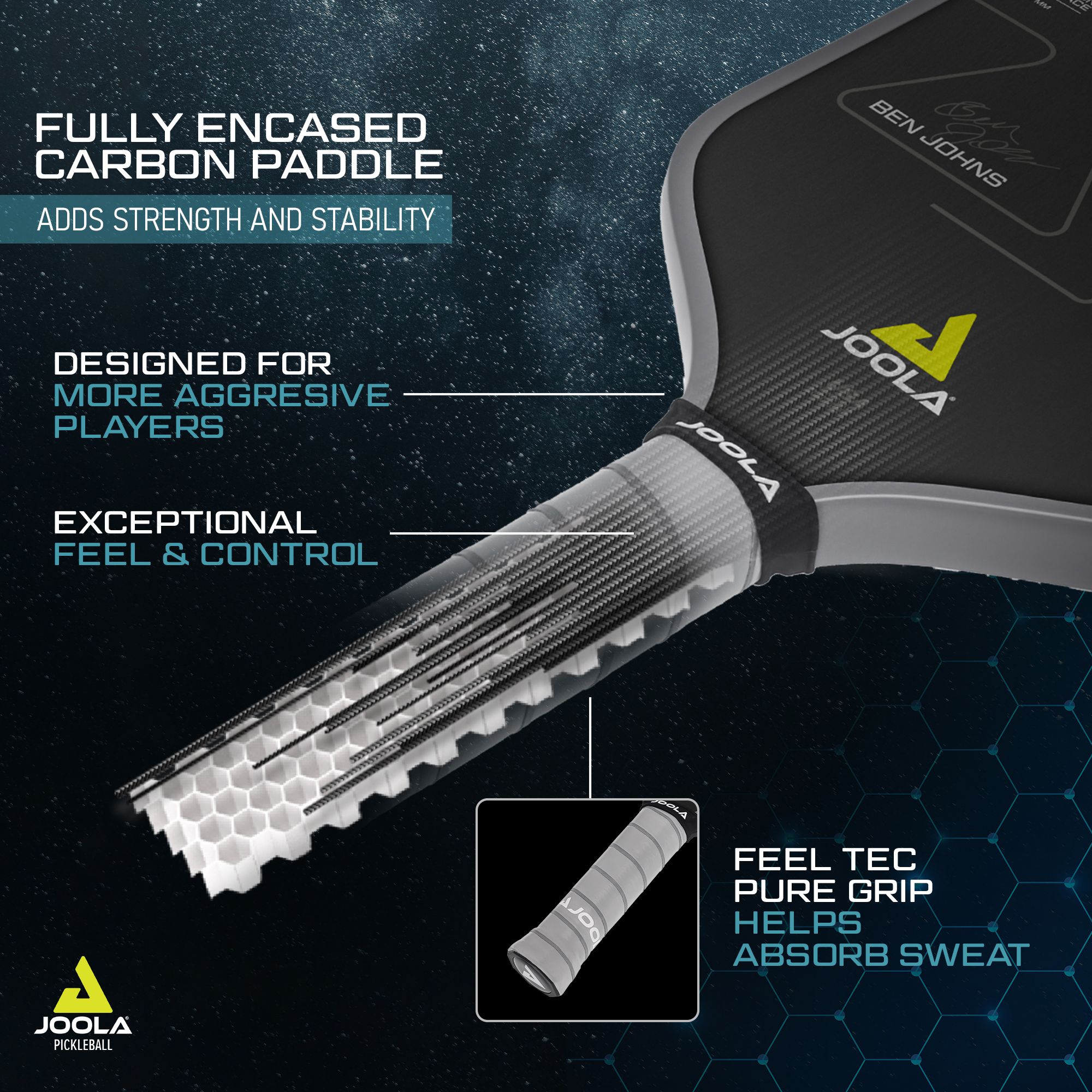 JOOLA Ben Johns Perseus CFS 14mm Pickleball Paddle product image