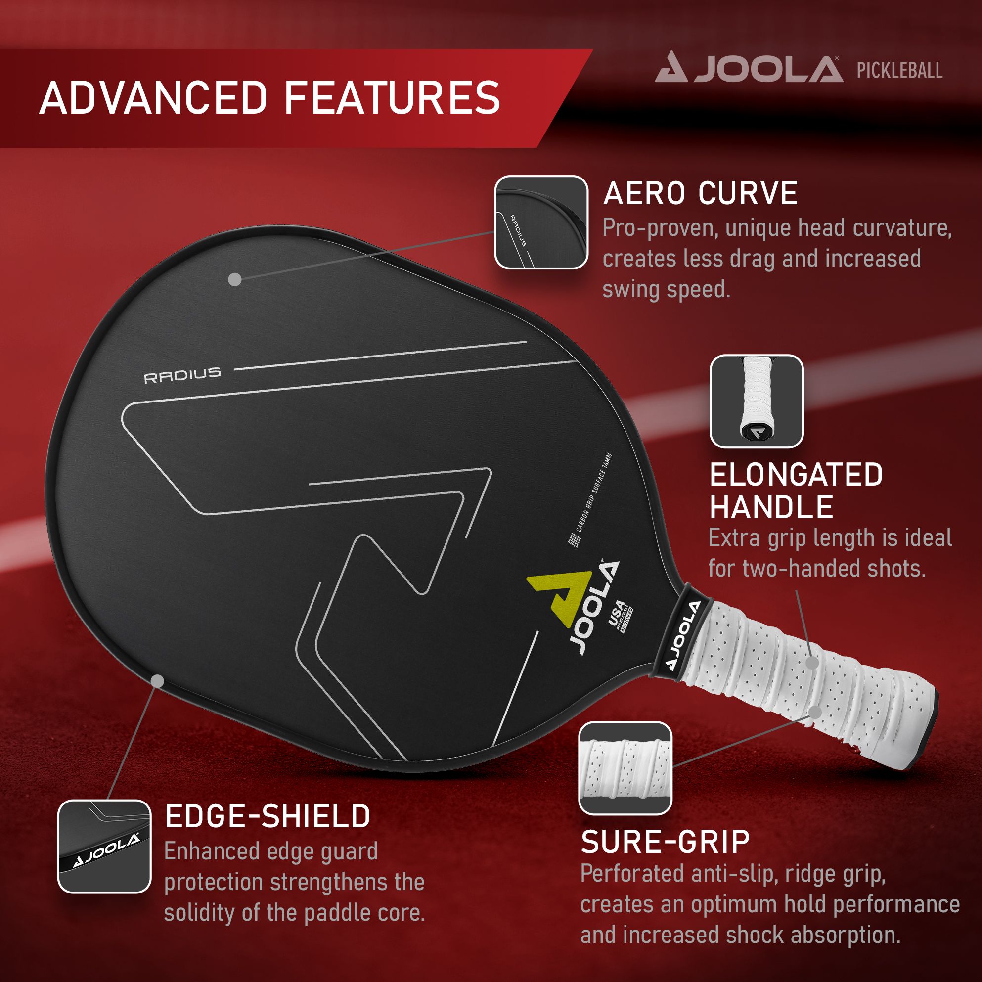 JOOLA Radius CGS 14mm Pickleball Paddle product image