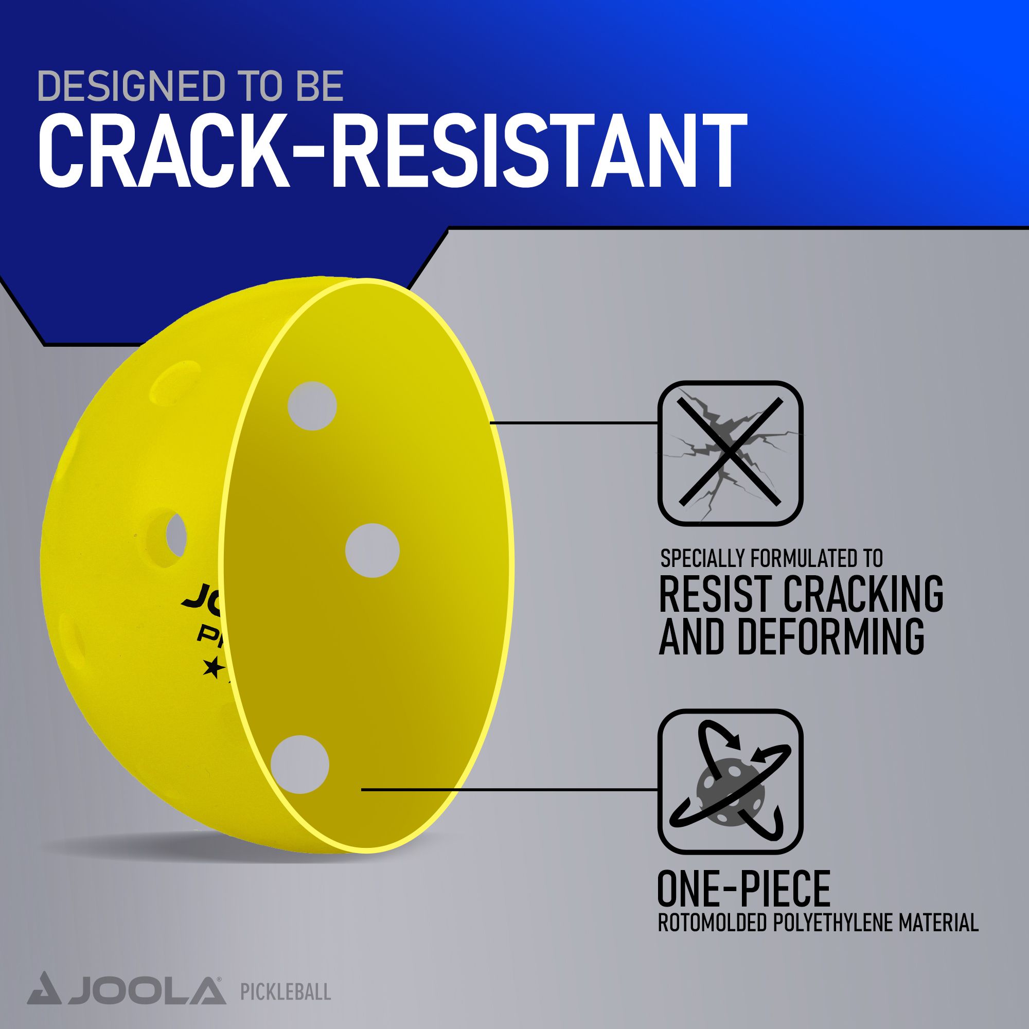 JOOLA Primo Indoor and Outdoor Pickleball Balls - 4 Pack product image