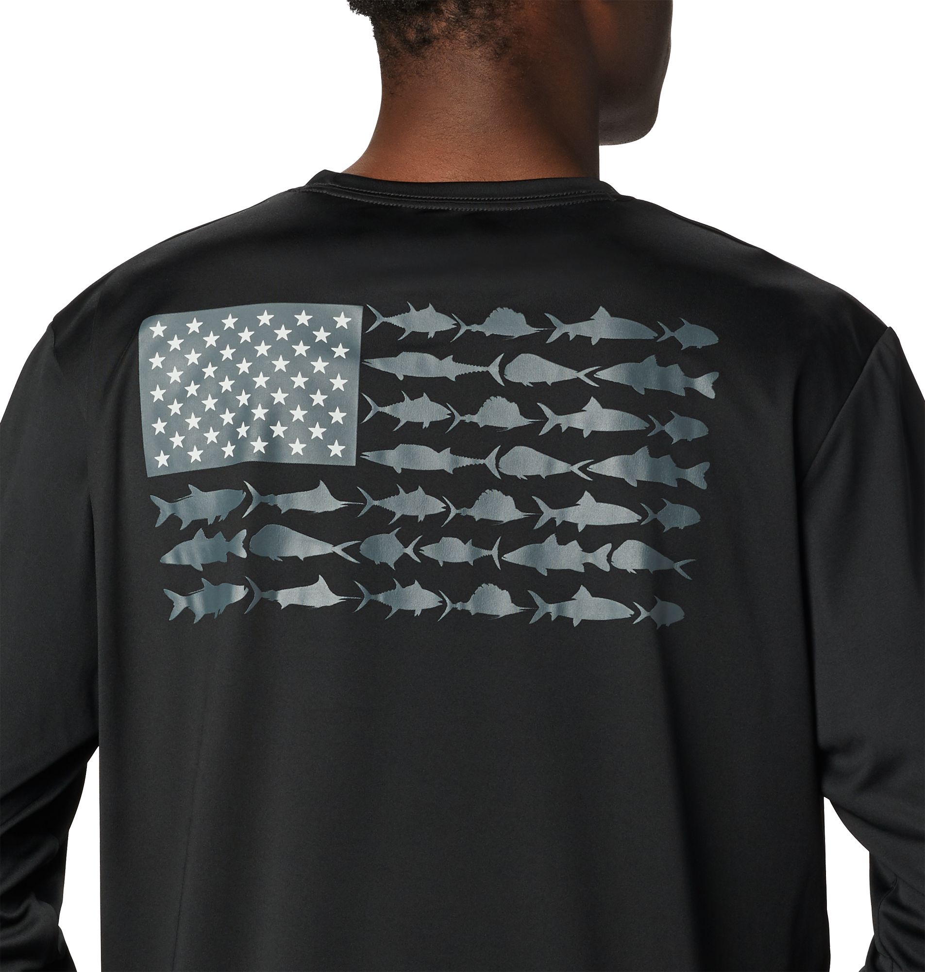 Columbia Men's PFG Terminal Tackle Fish Flag Long Sleeve Shirt