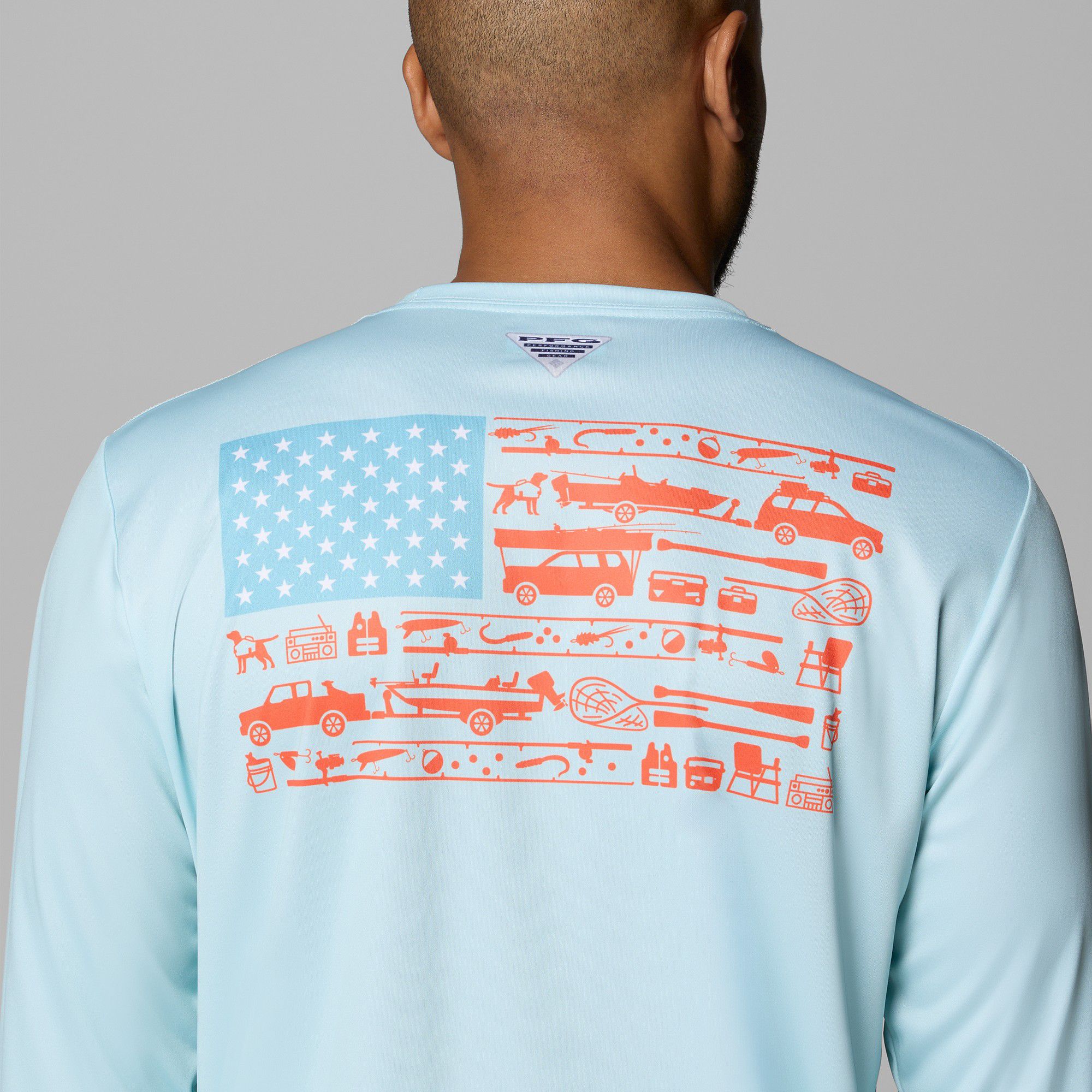 Columbia Men's PFG Terminal Tackle Fish Flag Long Sleeve Shirt product image