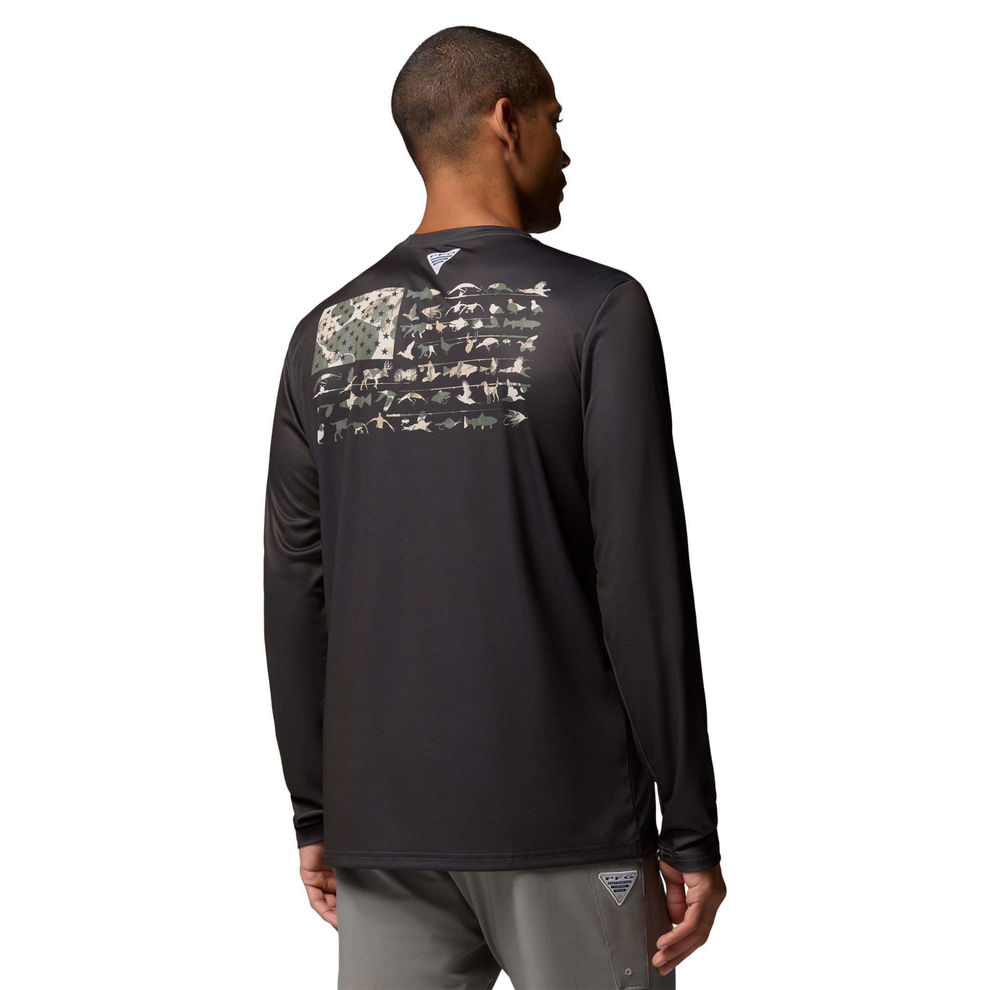 Columbia Men's PFG Terminal Tackle Fish Flag Long Sleeve Shirt product image