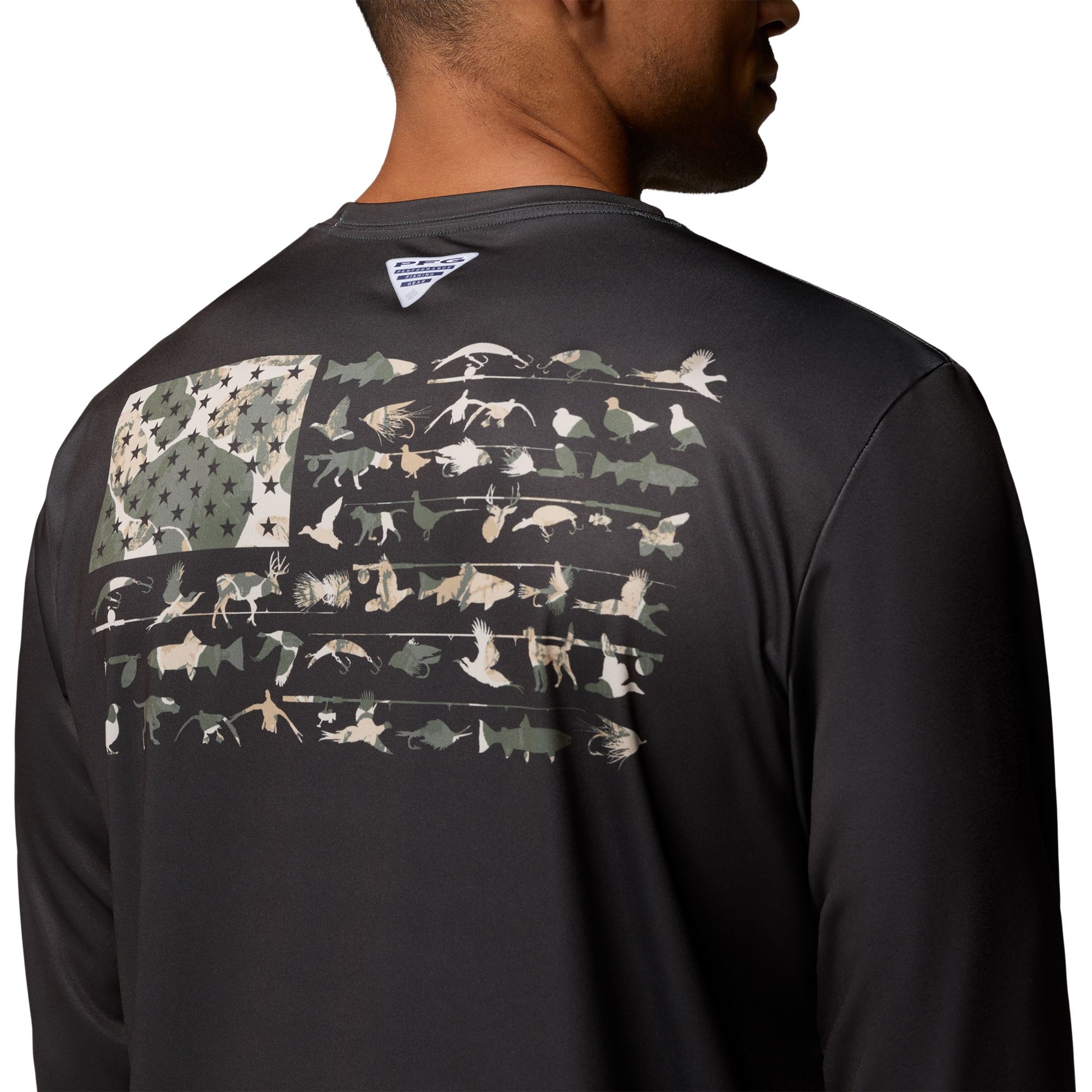 Columbia Men's PFG Terminal Tackle Fish Flag Long Sleeve Shirt product image