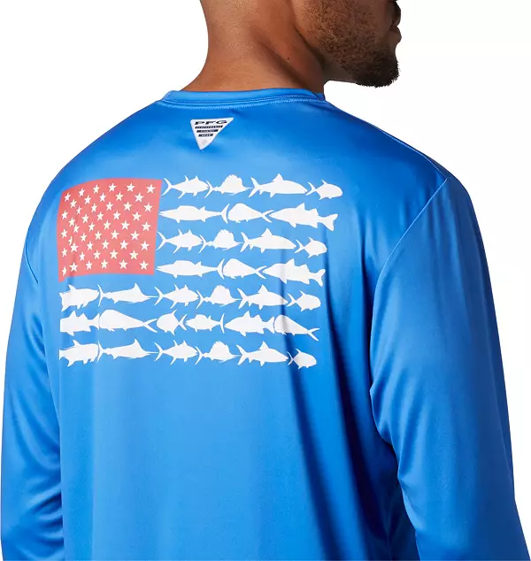 Boys' PFG Terminal Tackle™ Fish Flag Long Sleeve Shirt