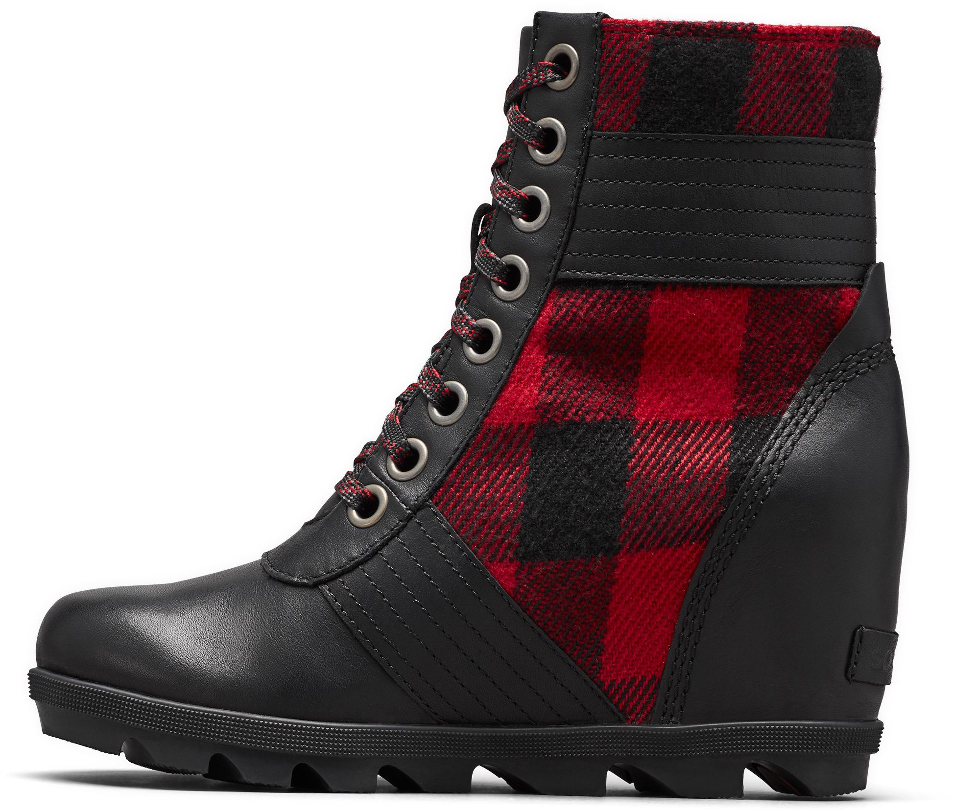 sorel plaid wedge