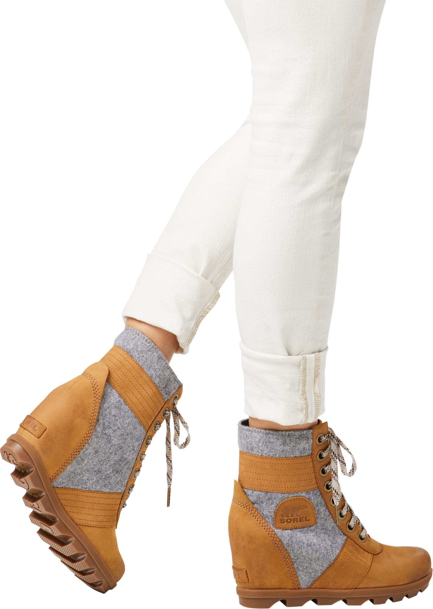 Lexie Wedge Felt Casual Boots 