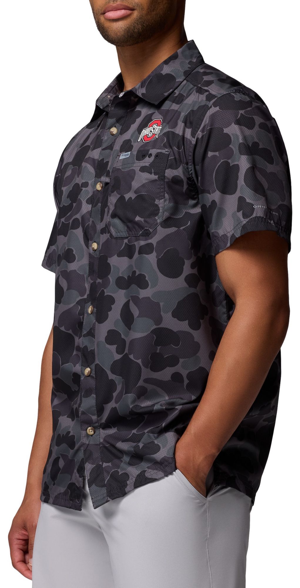 Columbia Men's Ohio State Buckeyes Black Super Slack Tide T-Shirt product image