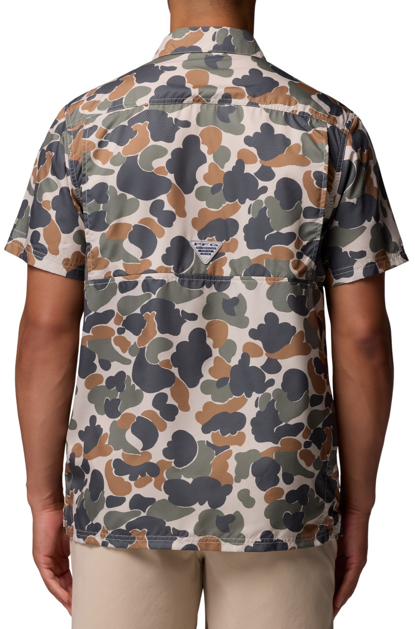 Columbia Men's Texas Longhorns Camo Super Slack Tide Button Down Shirt product image