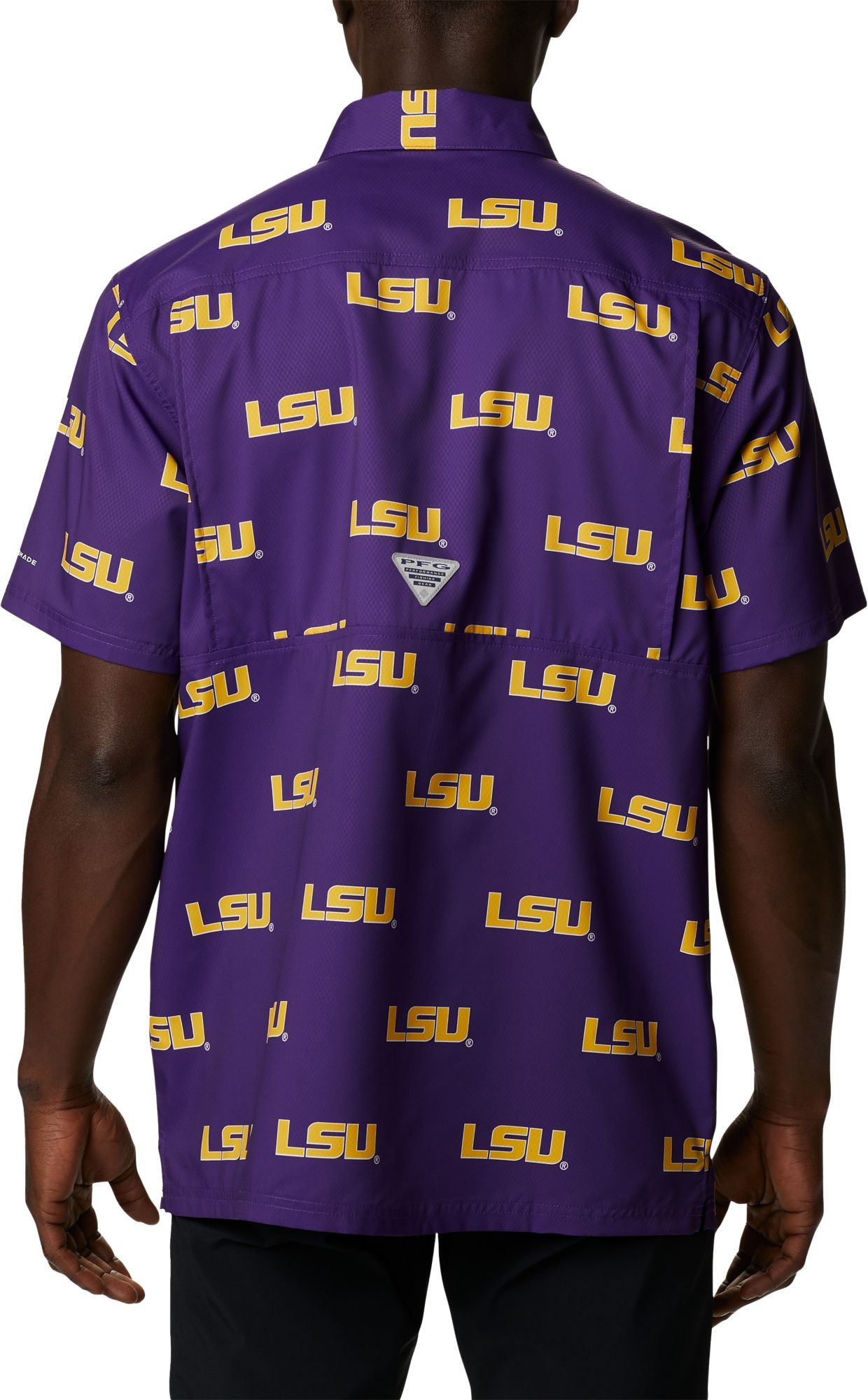 Columbia Men's LSU Tigers Purple Super Slack Button Down Shirt product image