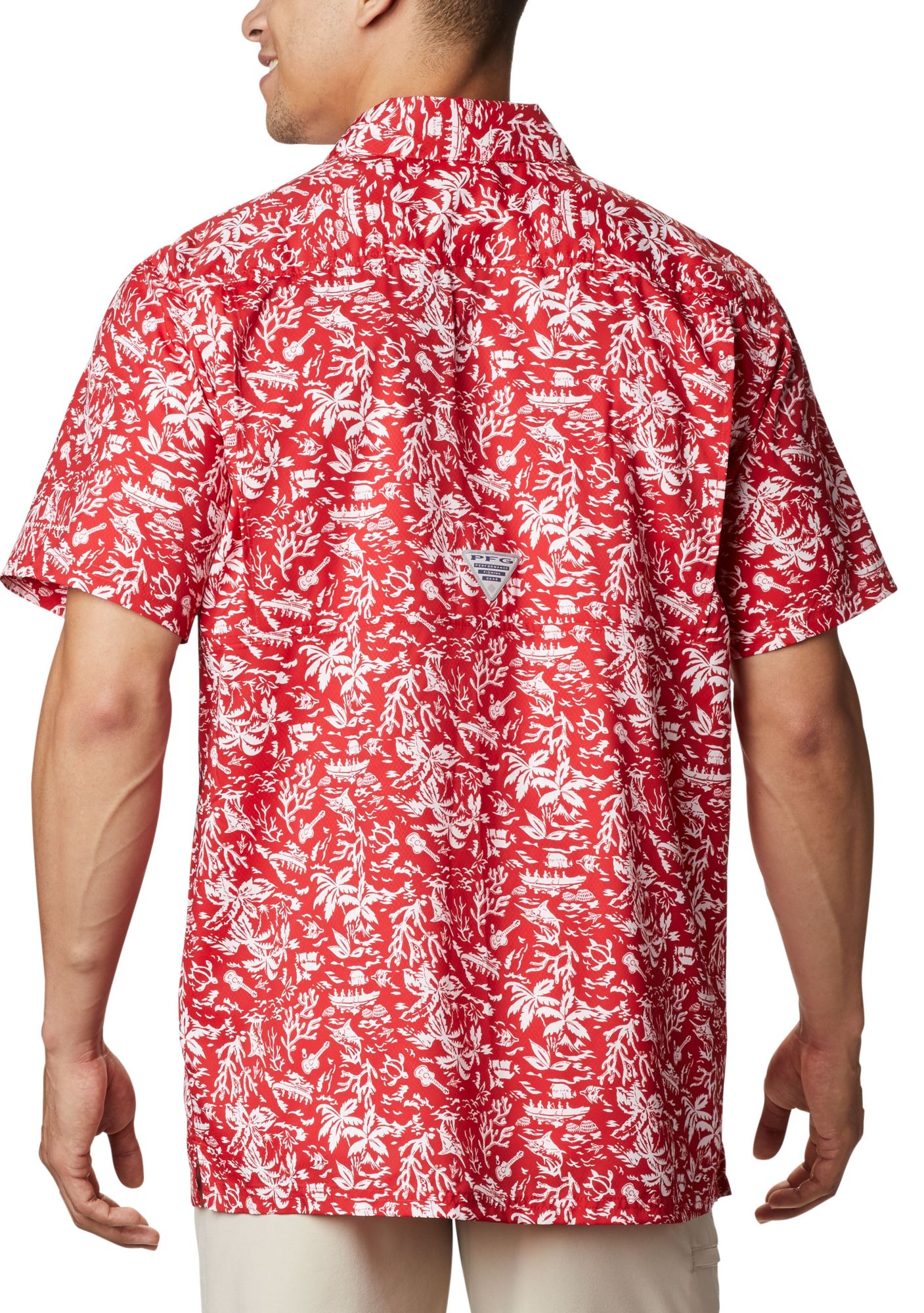 Columbia Men's Ohio State Buckeyes Scarlet PFG Mesh Fitted Hat product image