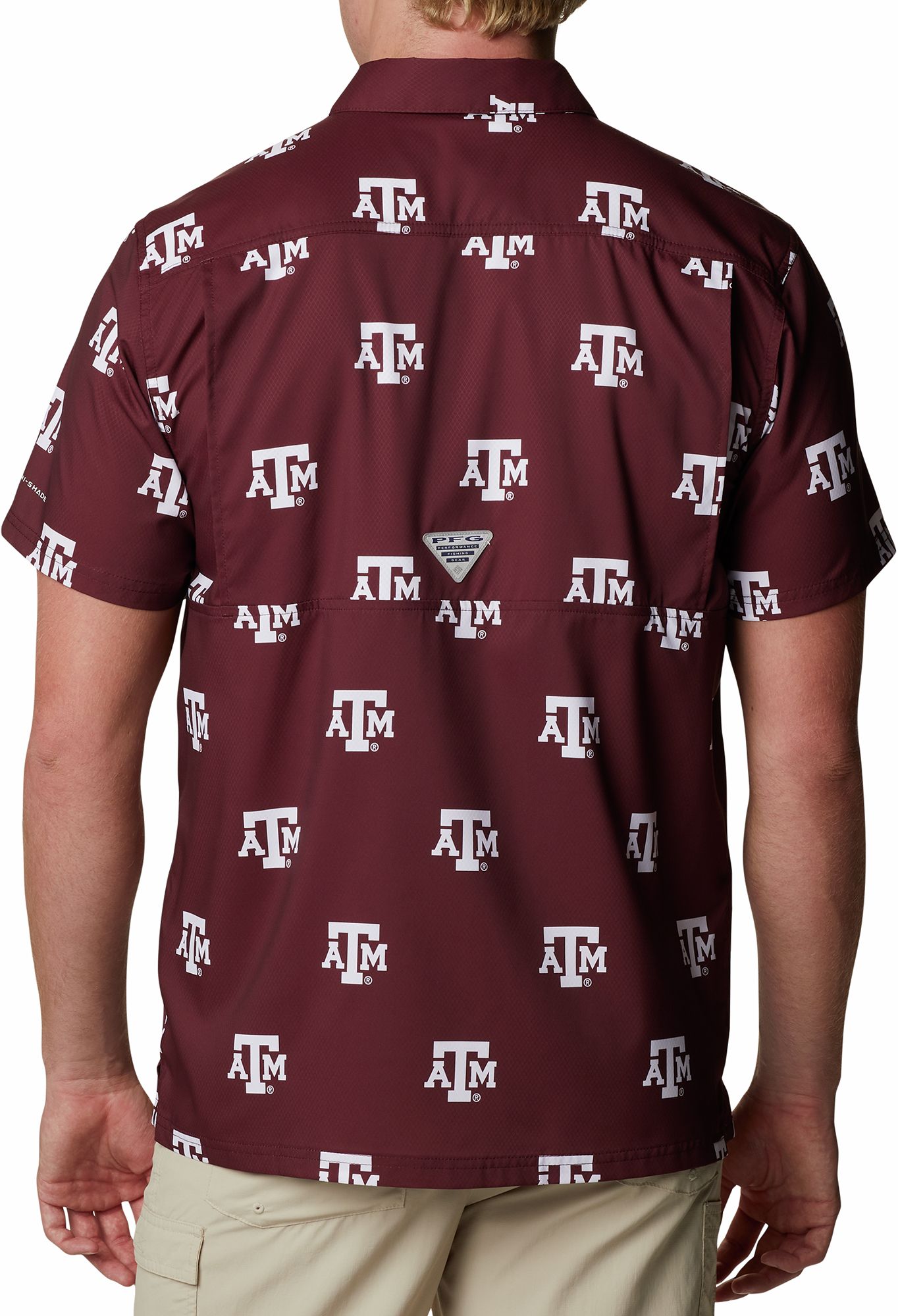 Columbia Men's Texas A&M Aggies Maroon CLG Super Slack Tide&trade; Short Sleeve Shirt product image