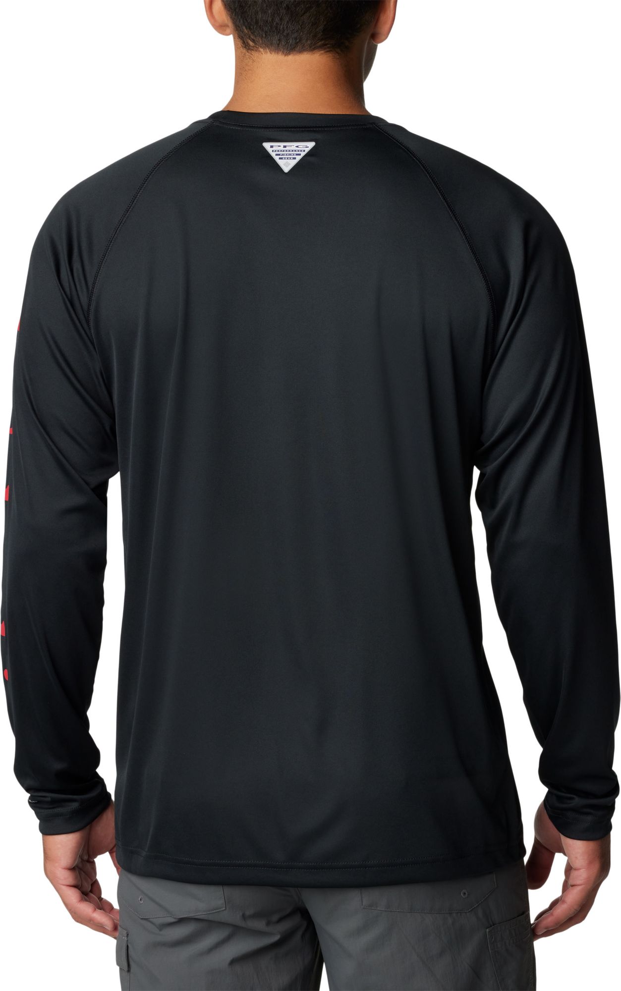 Columbia Men's Ohio State Buckeyes Black Terminal Tackle Long Sleeve Shirt