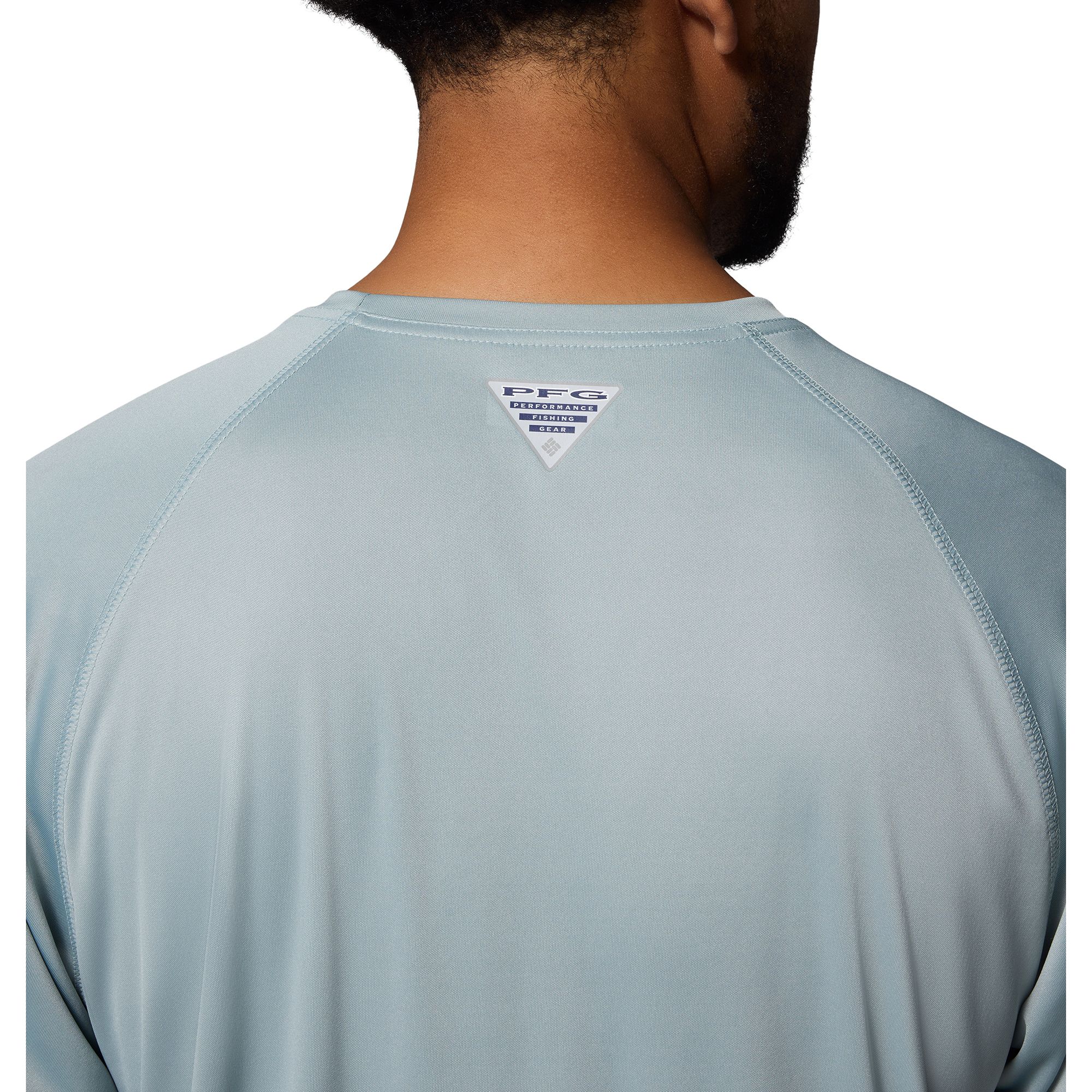 Columbia Men's Alabama Crimson Tide Crushed Blue Terminal Tackle Long Sleeve Shirt product image