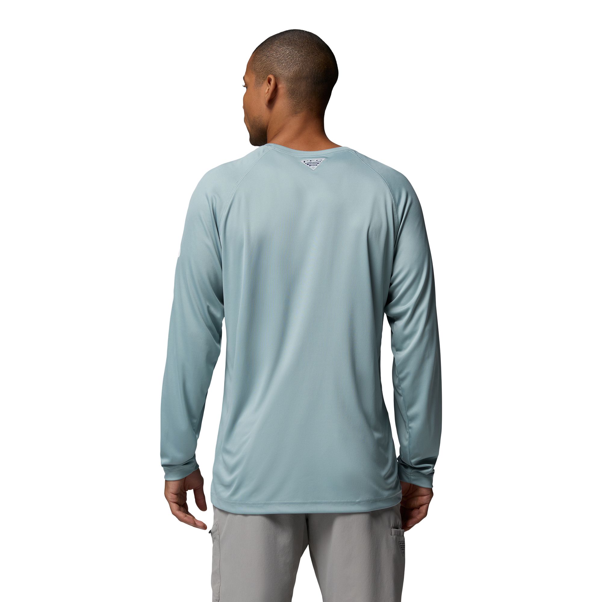 Columbia Men's LSU Tigers Crushed Blue Terminal Tackle Long Sleeve Shirt product image