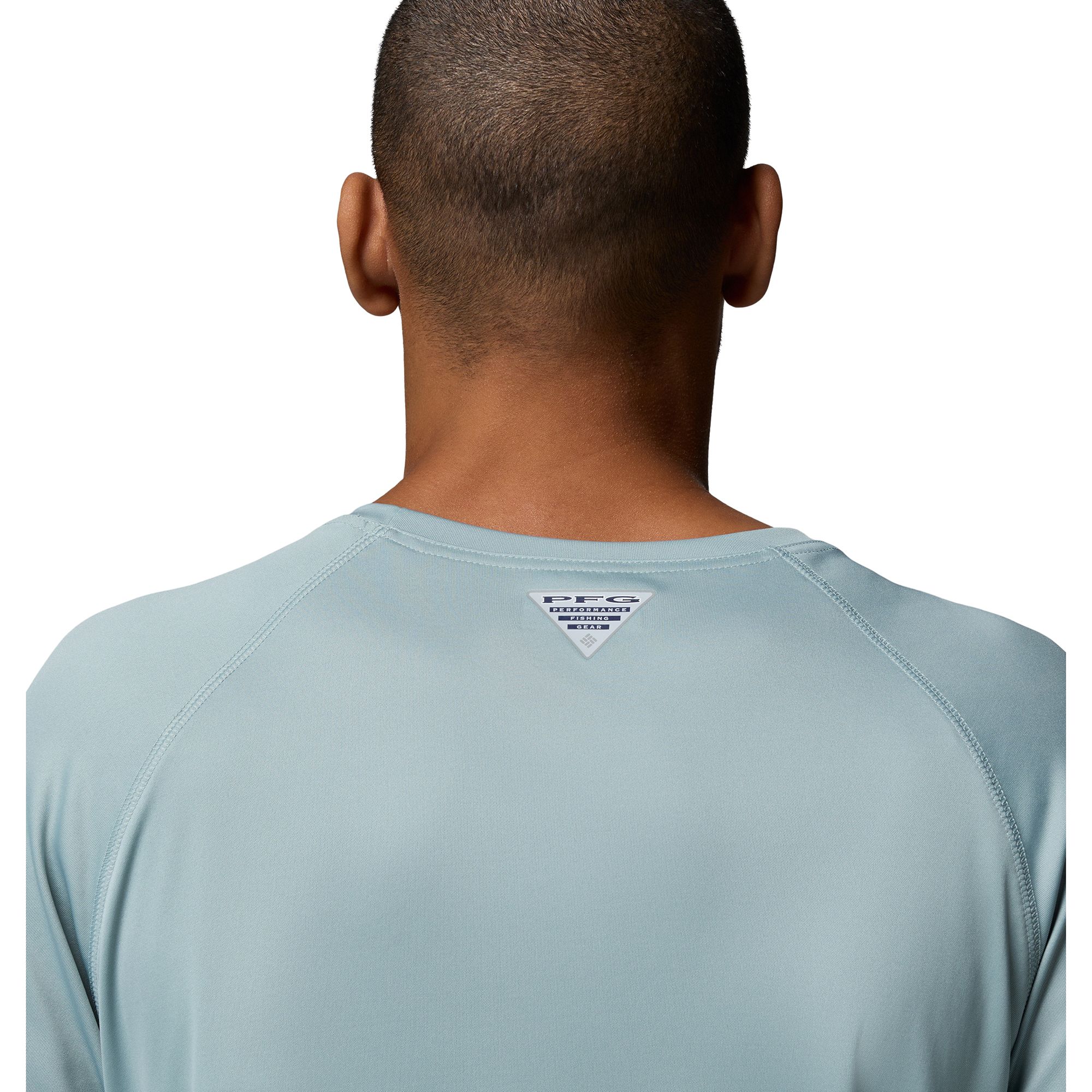 Columbia Men's LSU Tigers Crushed Blue Terminal Tackle Long Sleeve Shirt product image