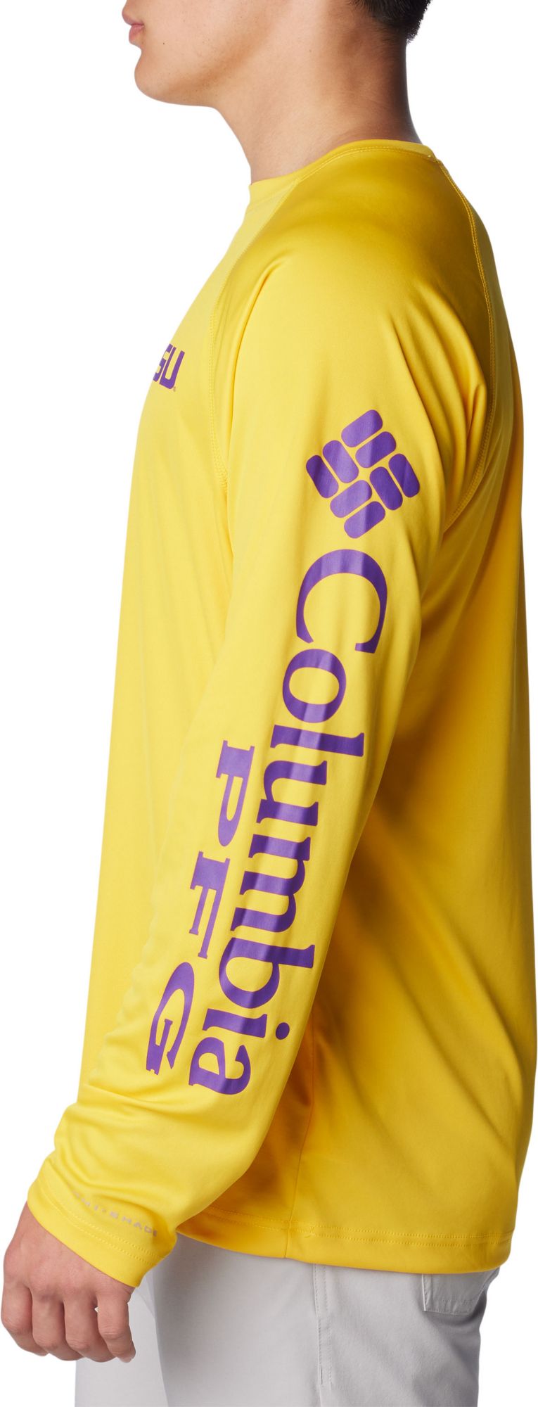Columbia Men's LSU Tigers Gold Terminal Tackle Long Sleeve T-Shirt product image