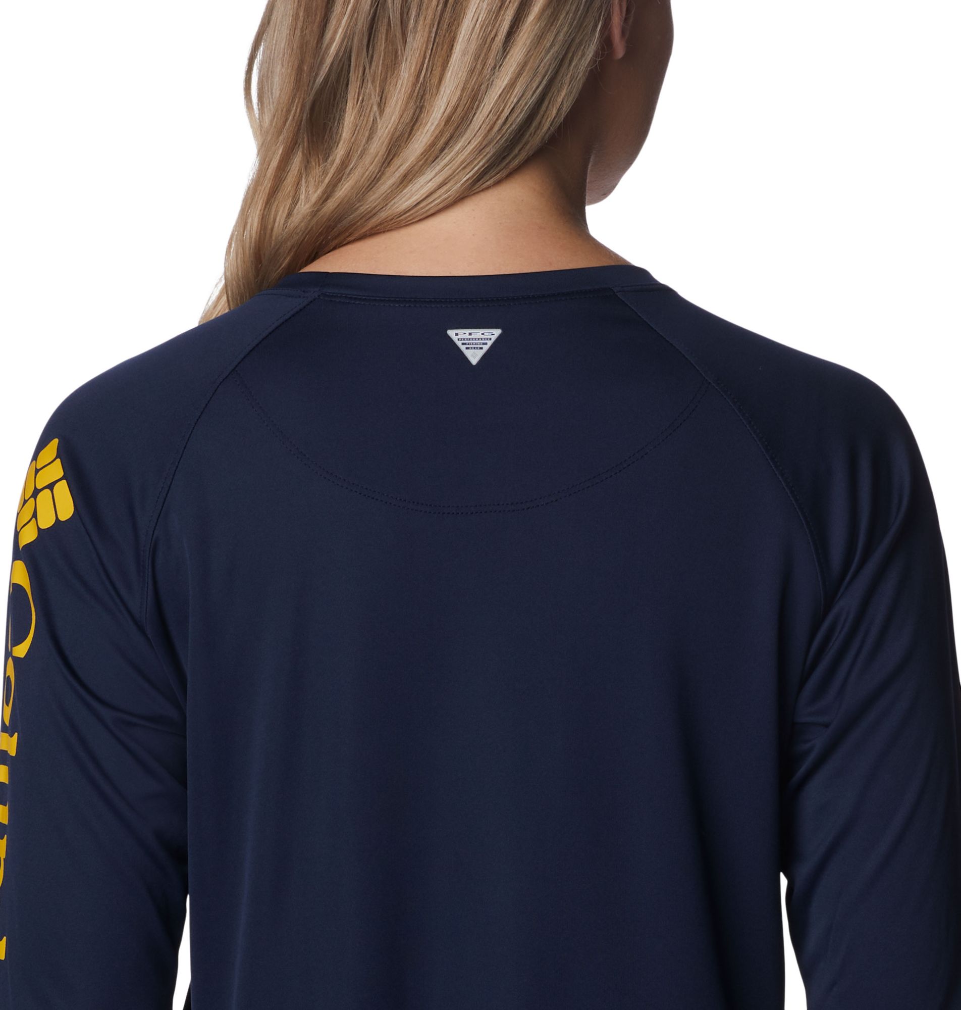 Columbia Women's West Virginia Mountaineers Blue Tidal Long Sleeve T-Shirt product image