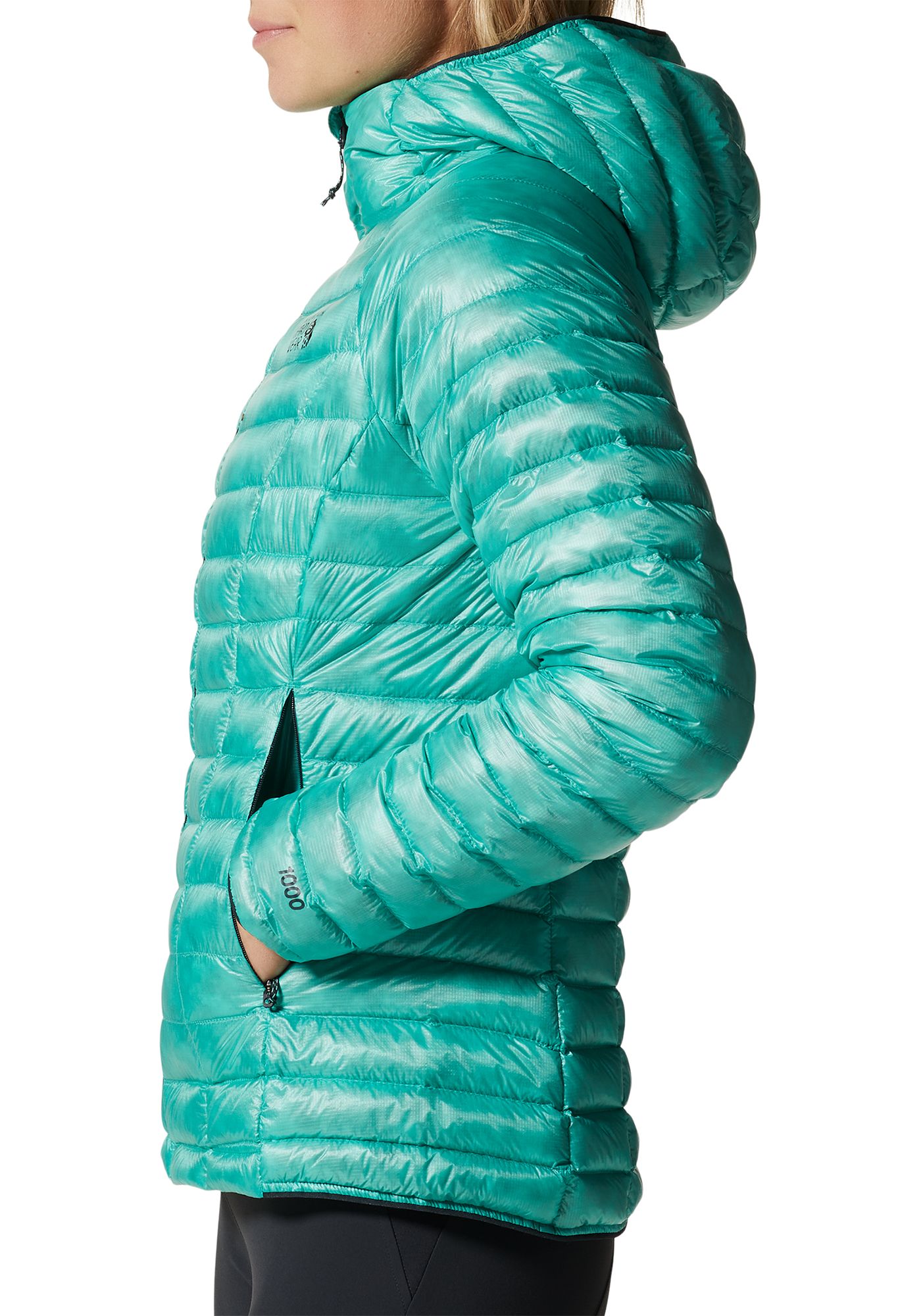 Women's Mountain Hardwear ghost whisperer lightweight down puffer jacket shops S green