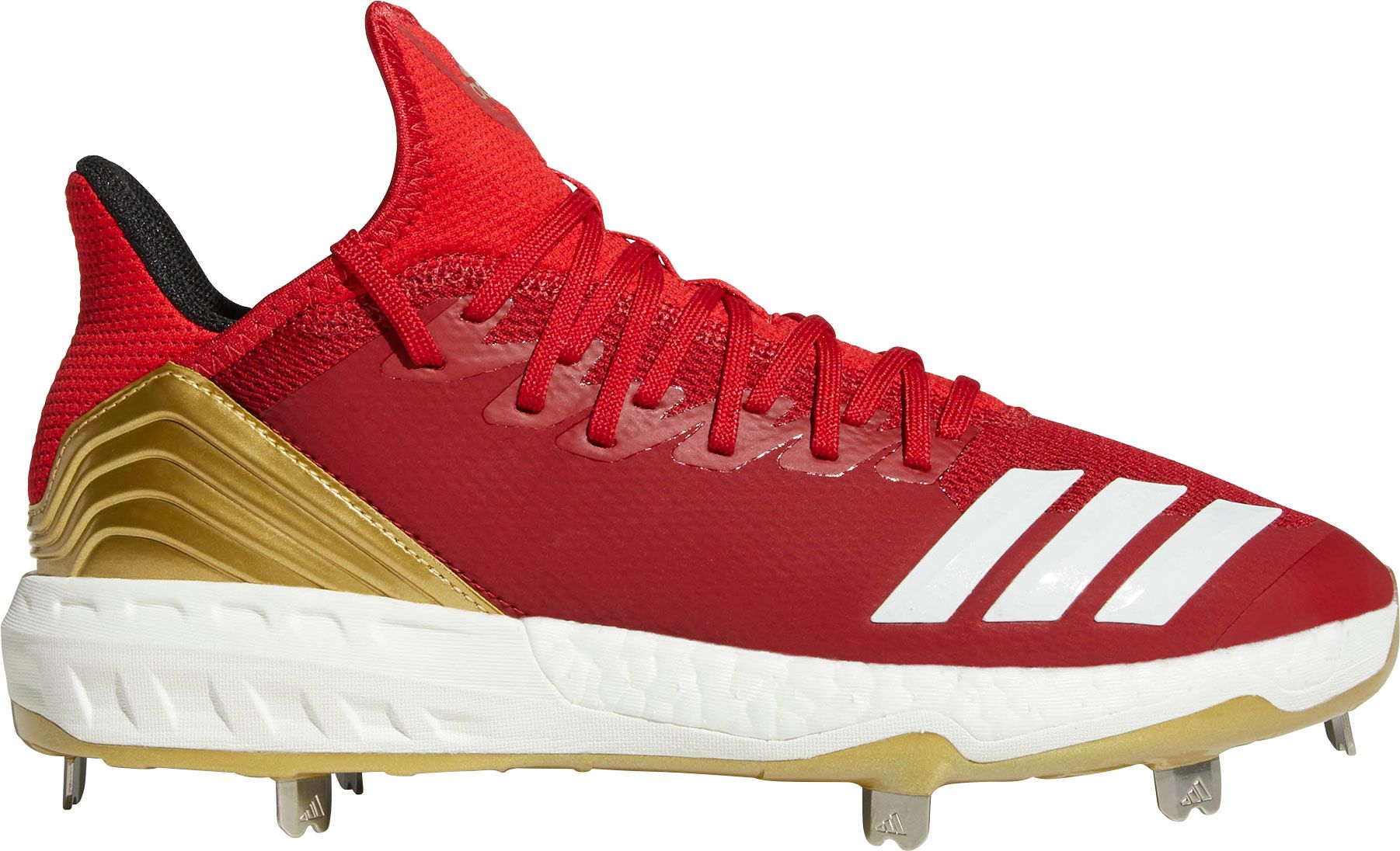 red and gold football cleats