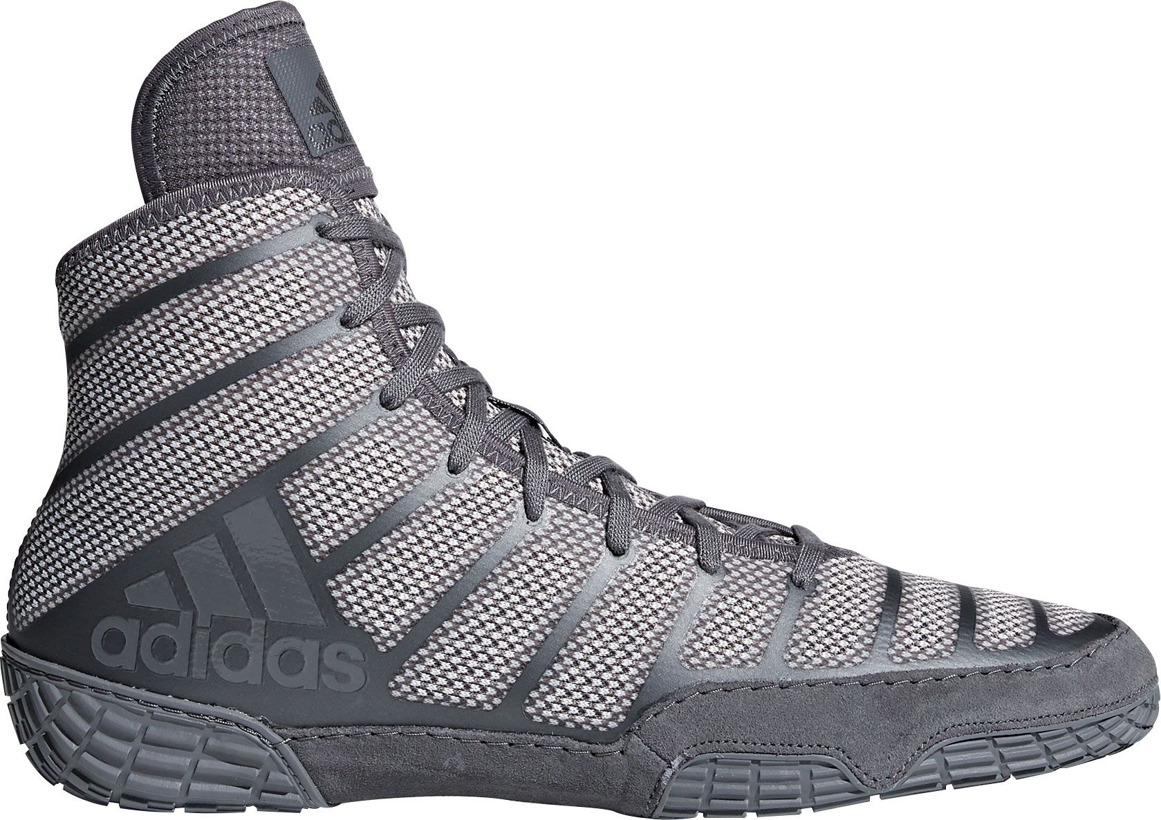 Adidas Adizero Varner Wrestling Shoes Black Gray Mens Size 12 adidas Adizero Varner Adult Wrestling Shoes FW1013  main image 2