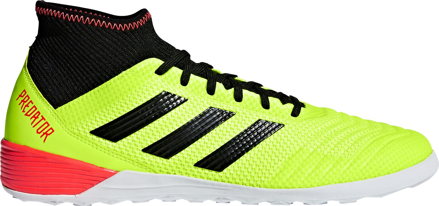 yellow adidas indoor soccer shoes