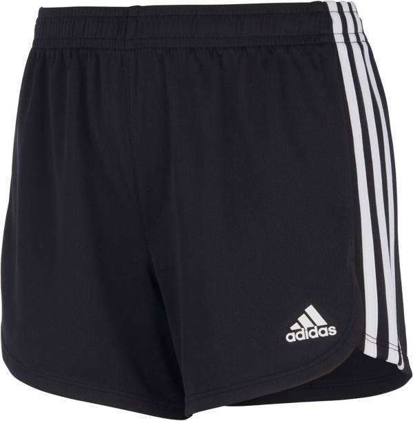 adidas Girls' 3-Stripes Mesh Shorts product image