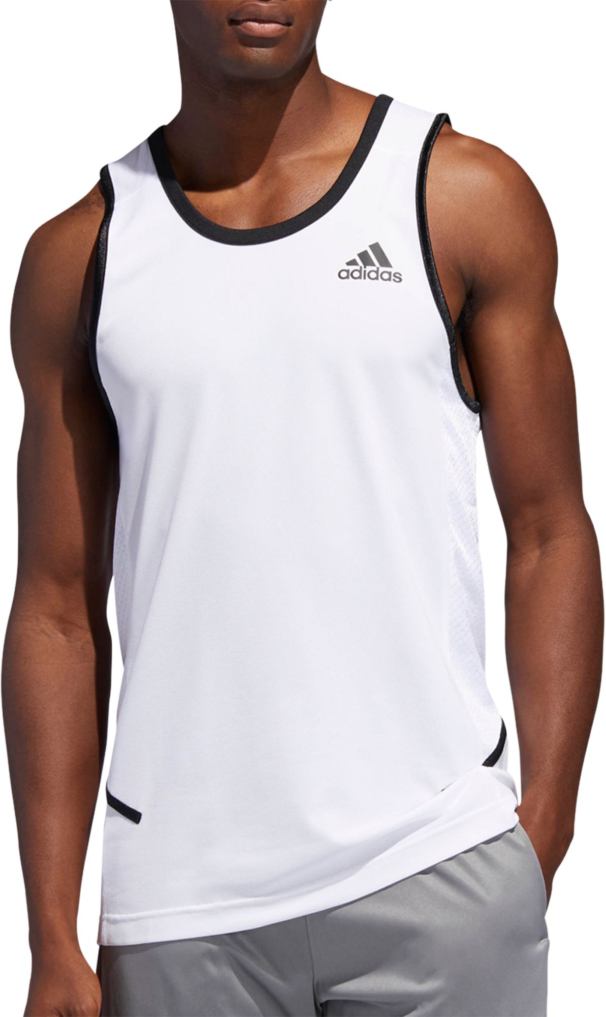 adidas black vest top