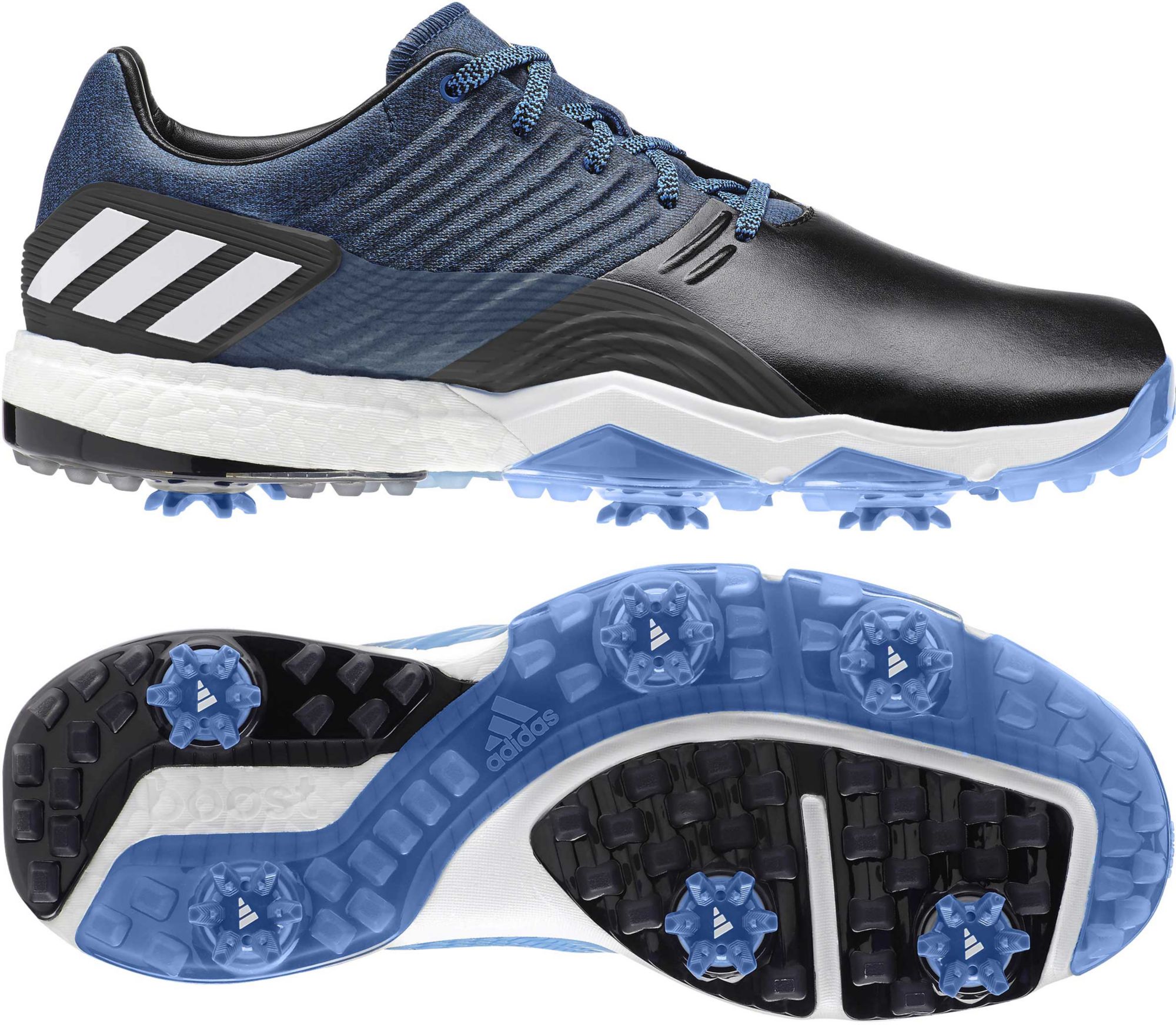 blue adidas golf shoes