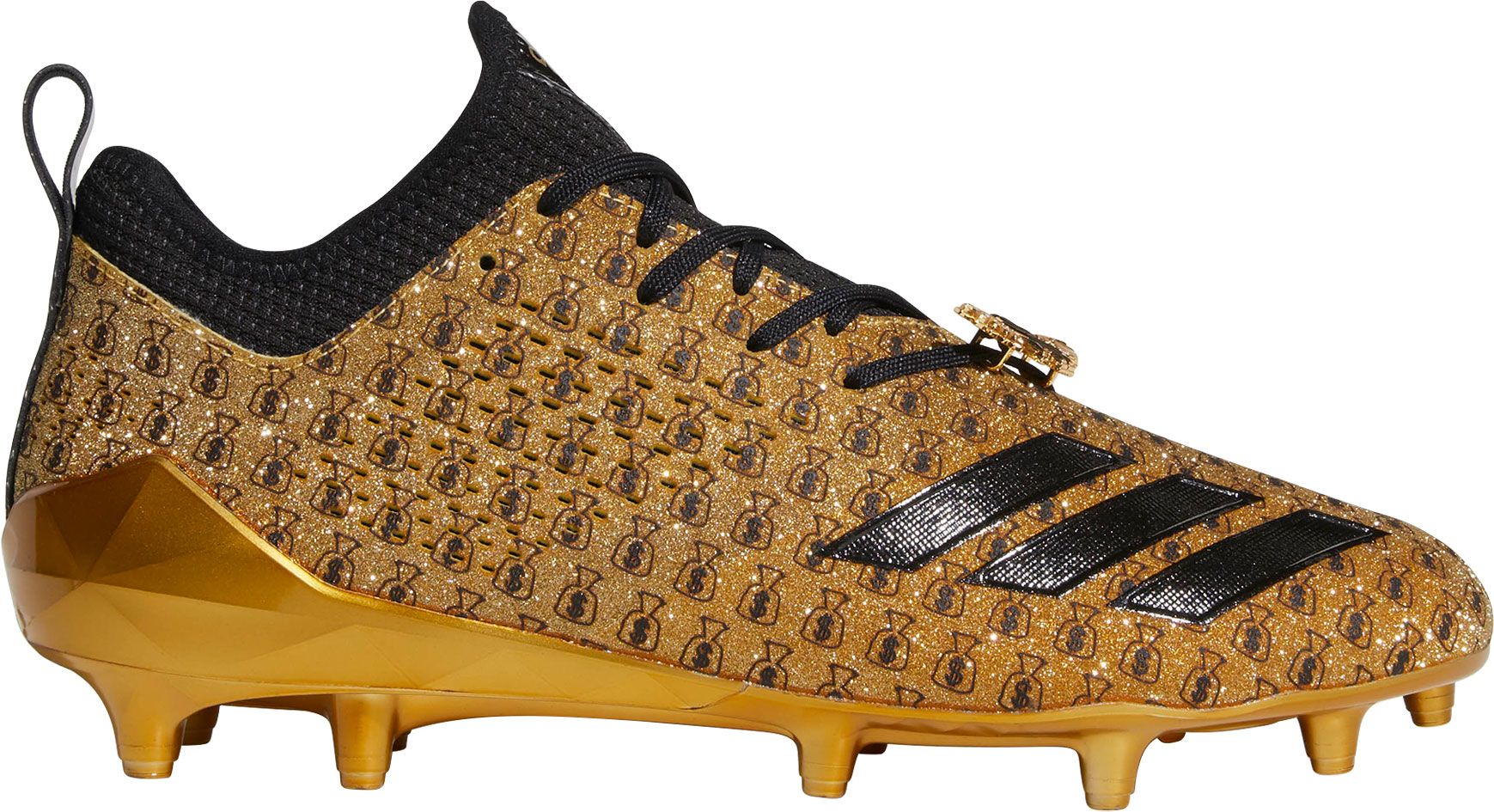 black and yellow adidas football cleats