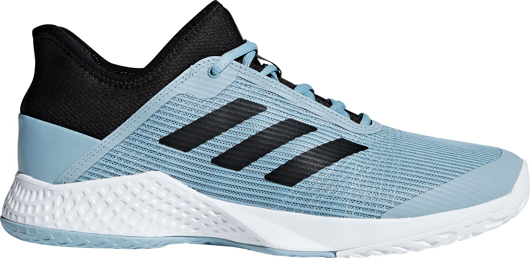 blue adidas tennis shoes