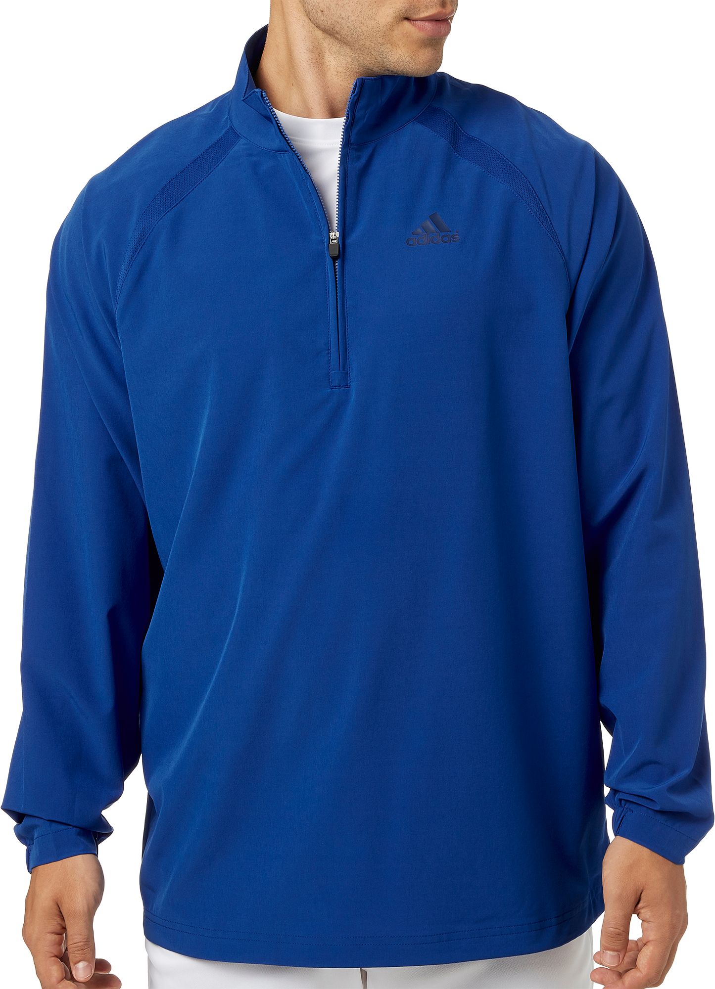 adidas men's triple stripe long sleeve baseball jacket