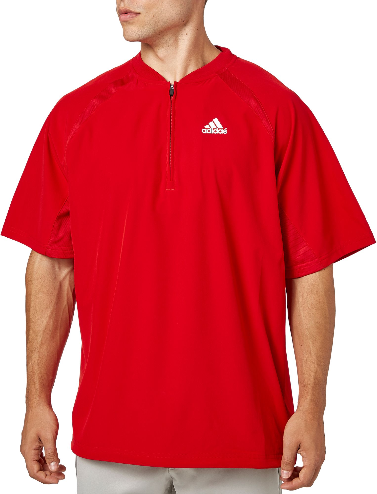 adidas men's triple stripe baseball jacket