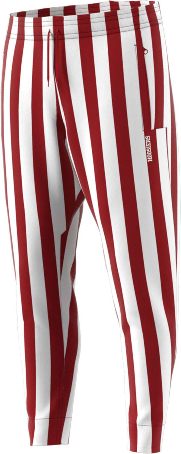 Adidas Men S Indiana Hoosiers Crimson White Candy Stripe Basketball Pants Dick S Sporting Goods