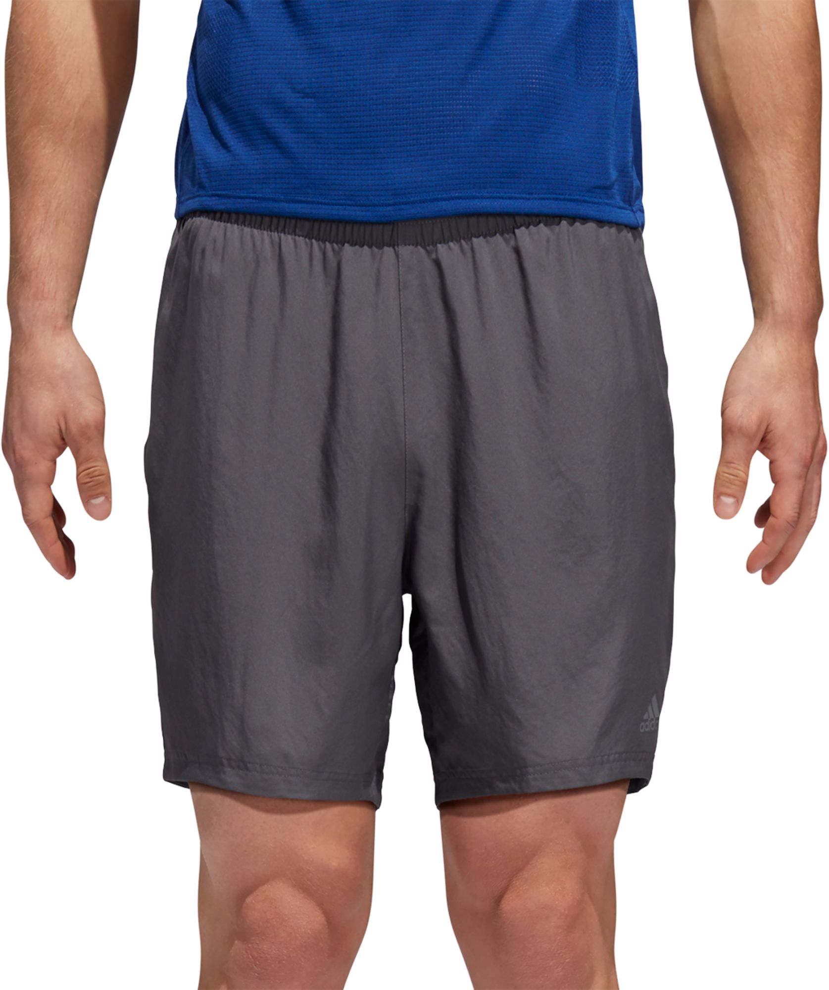 adidas mens tech flat front shorts