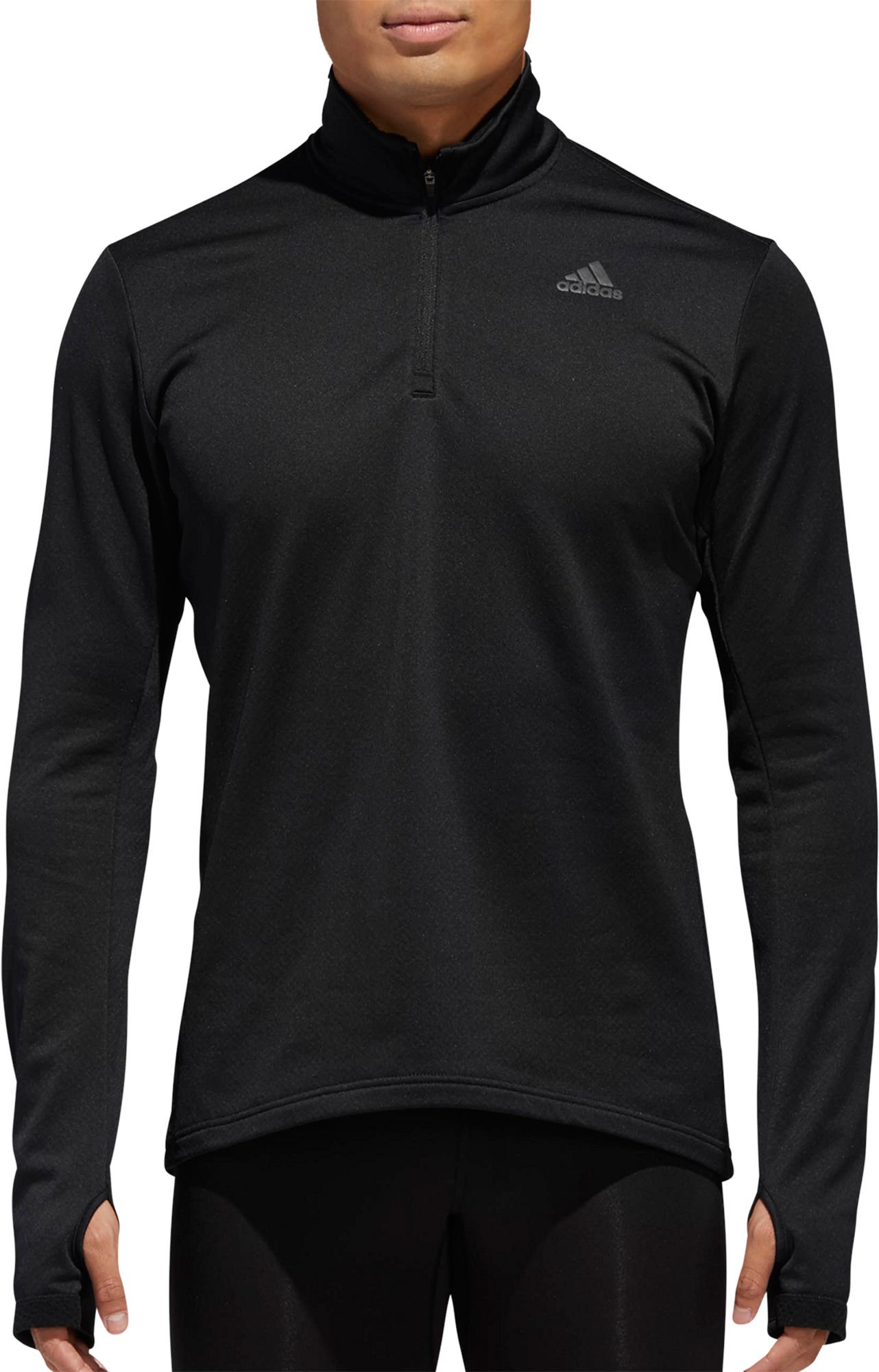 adidas quarter zip pullover mens