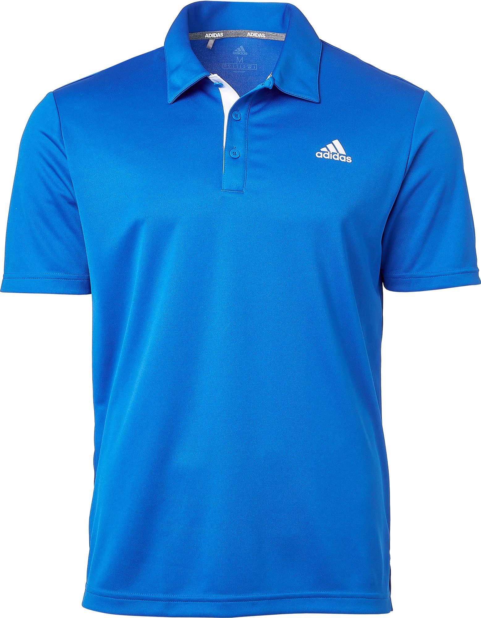 adidas blue golf shirt