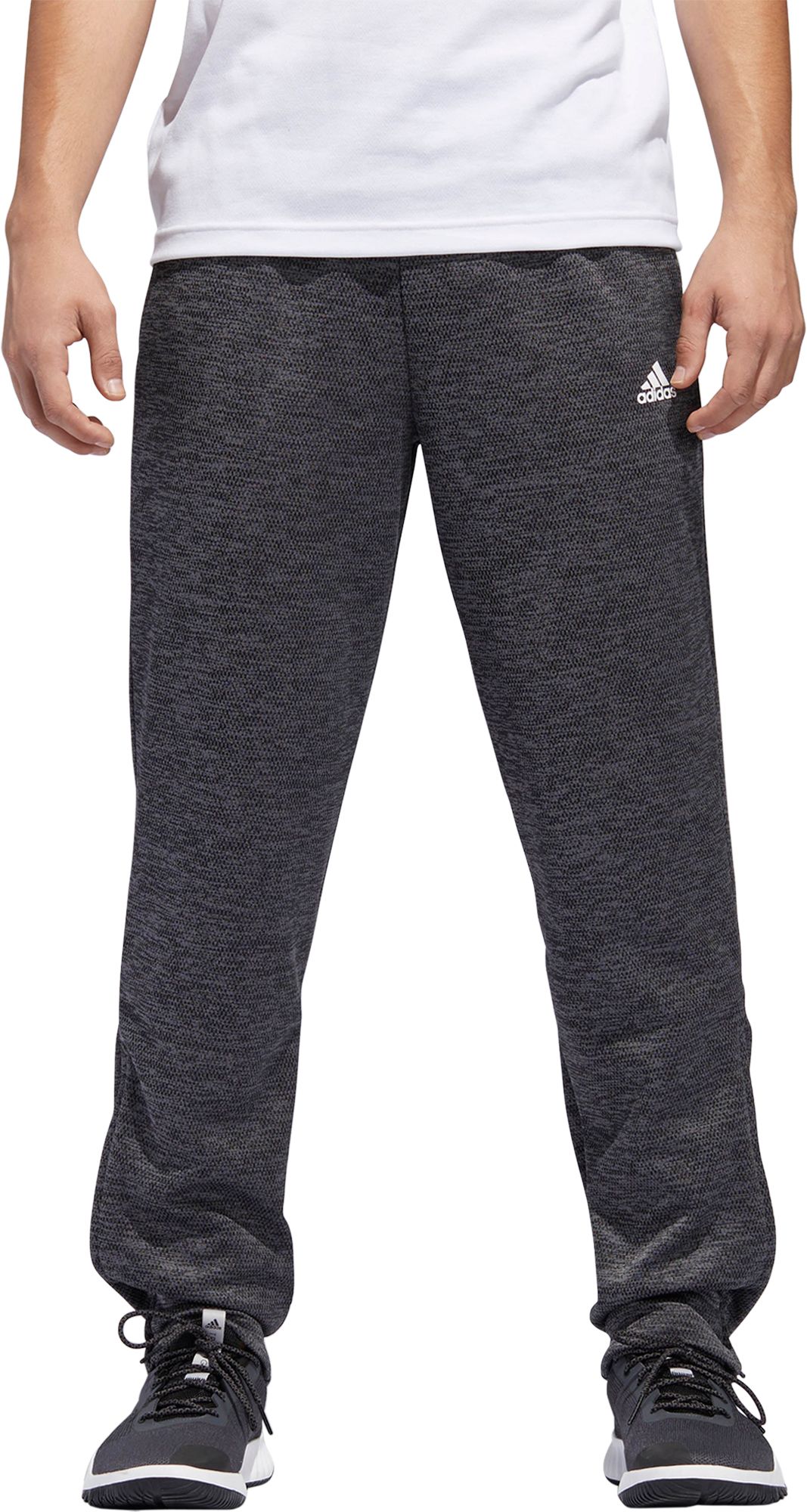 adidas men's team issue tapered fleece pants