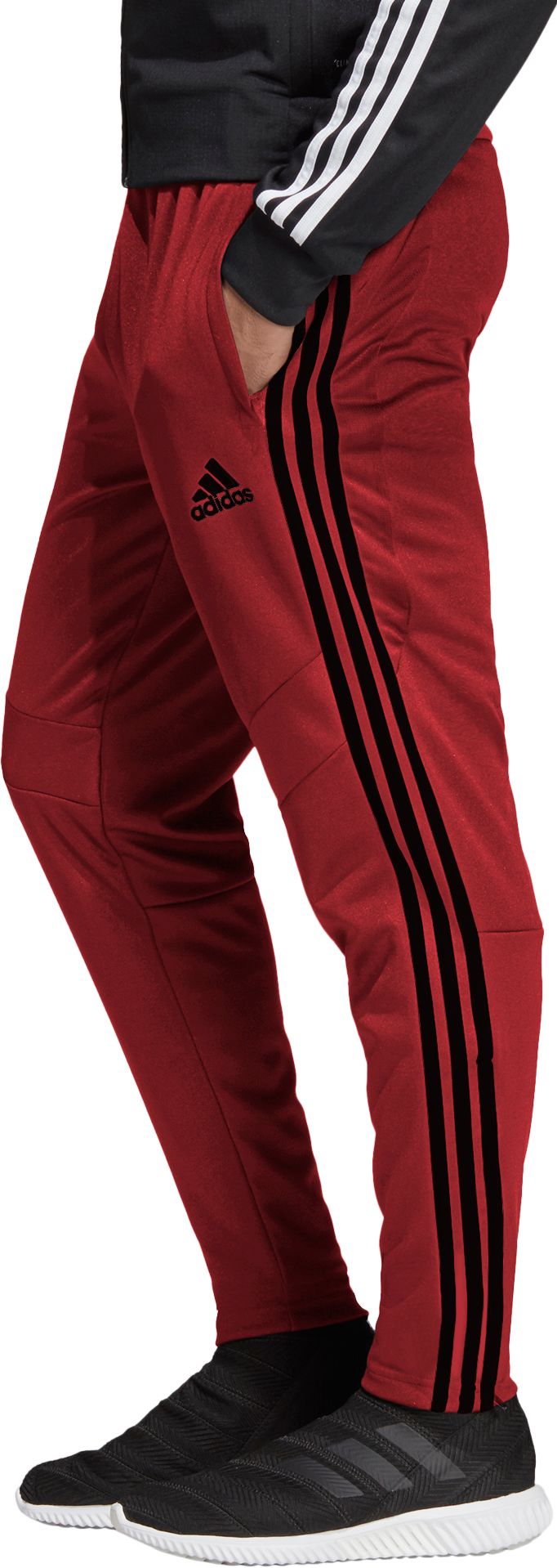 black and red adidas tiro pants