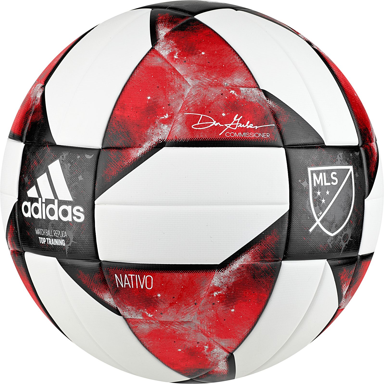 red and black adidas soccer ball