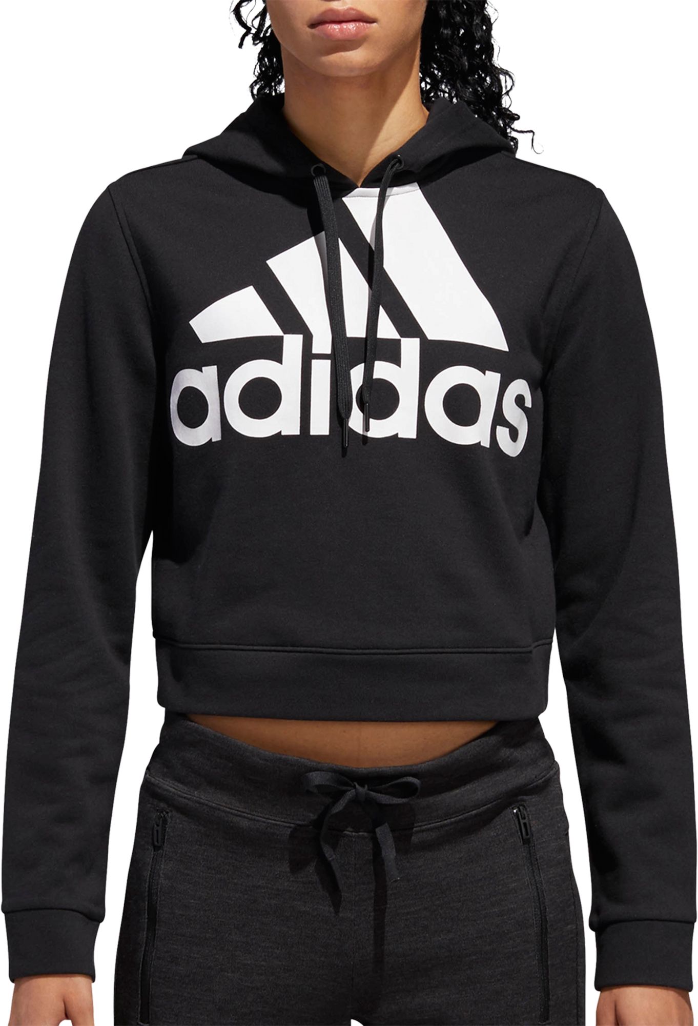 adidas Women's Cropped French Terry Hoodie product image