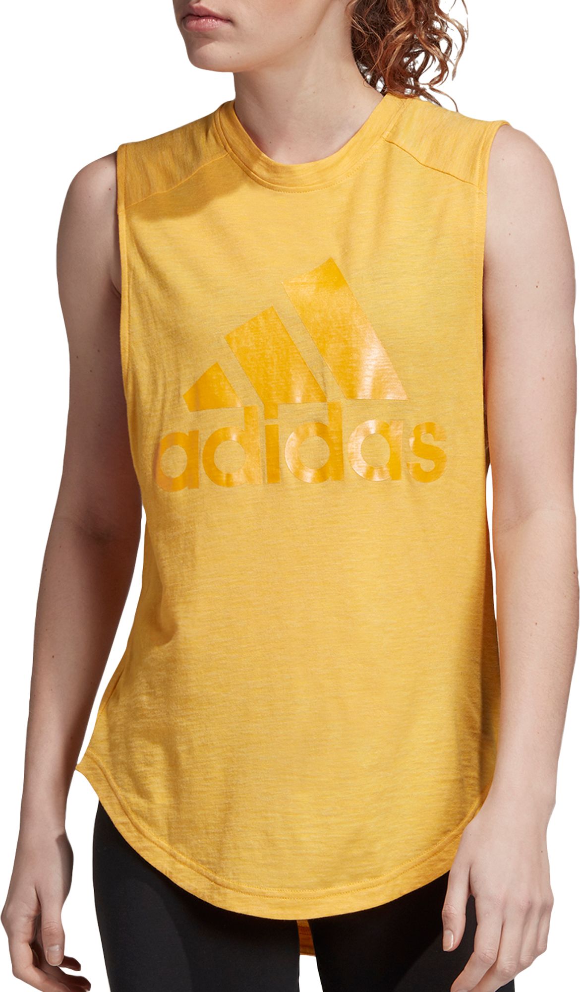 adidas muscle tee women's