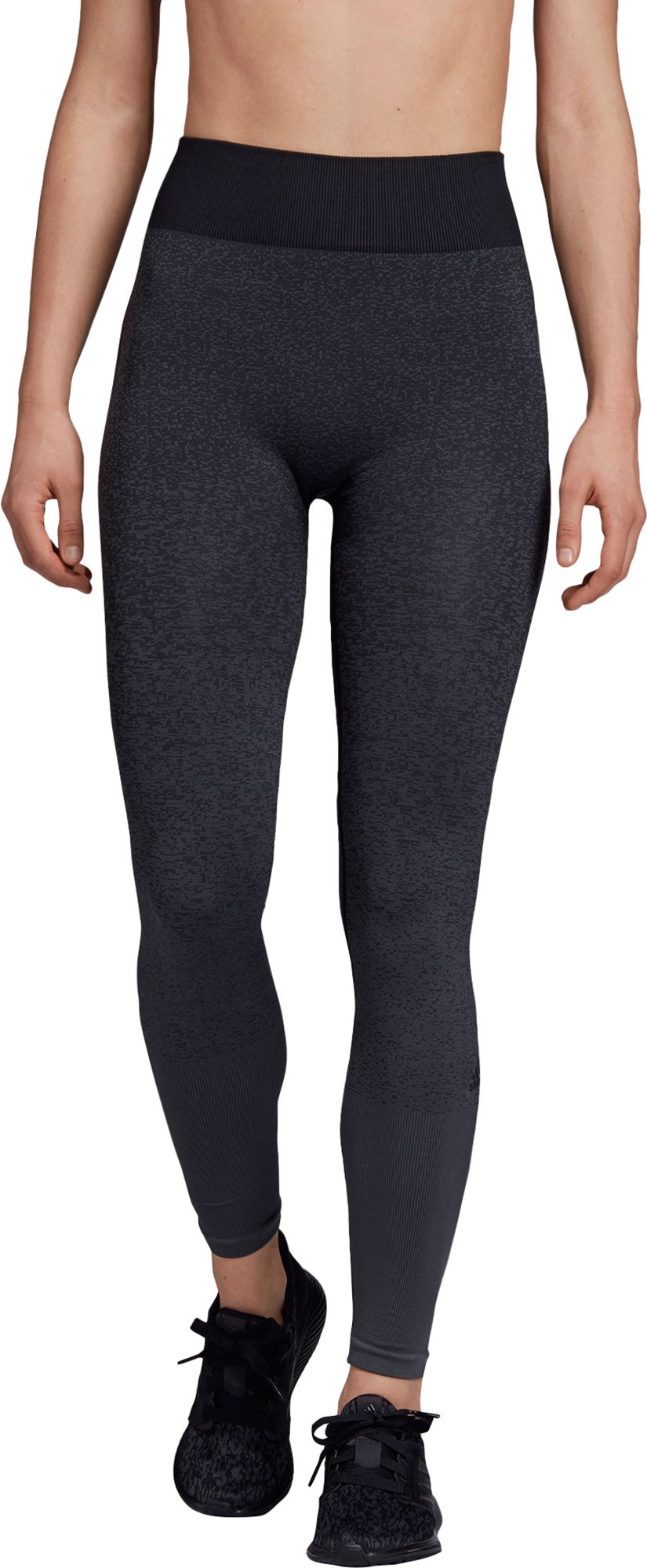 adidas training primeknit leggings in grey